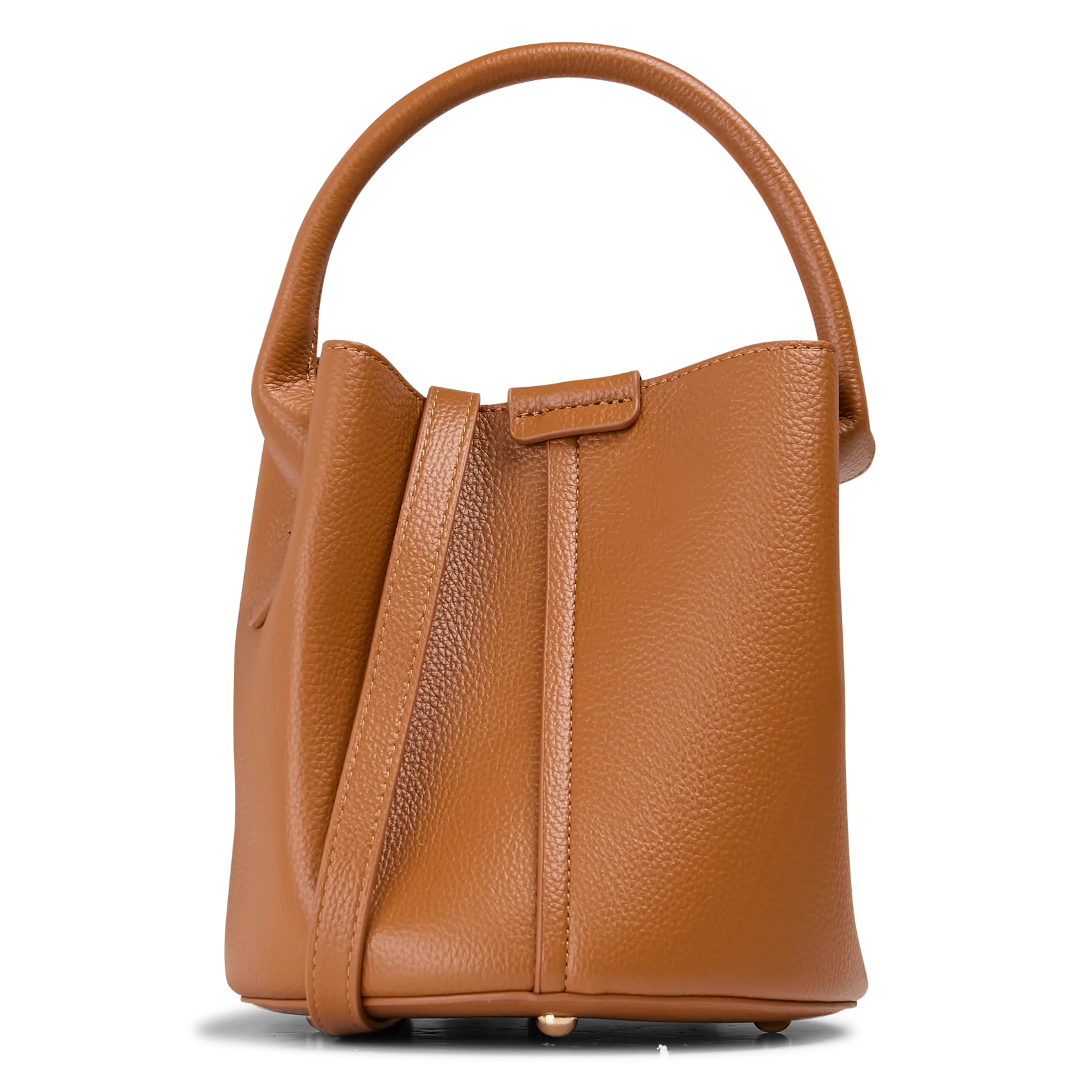 Sac seau effet cuir Marron