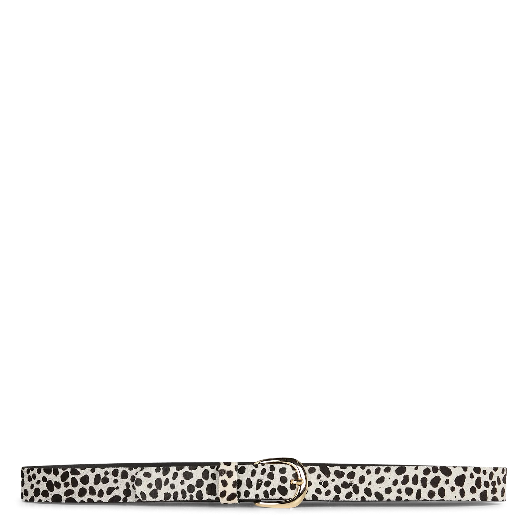 Ceinture en cuir pony imprimé Blanc MARTINO