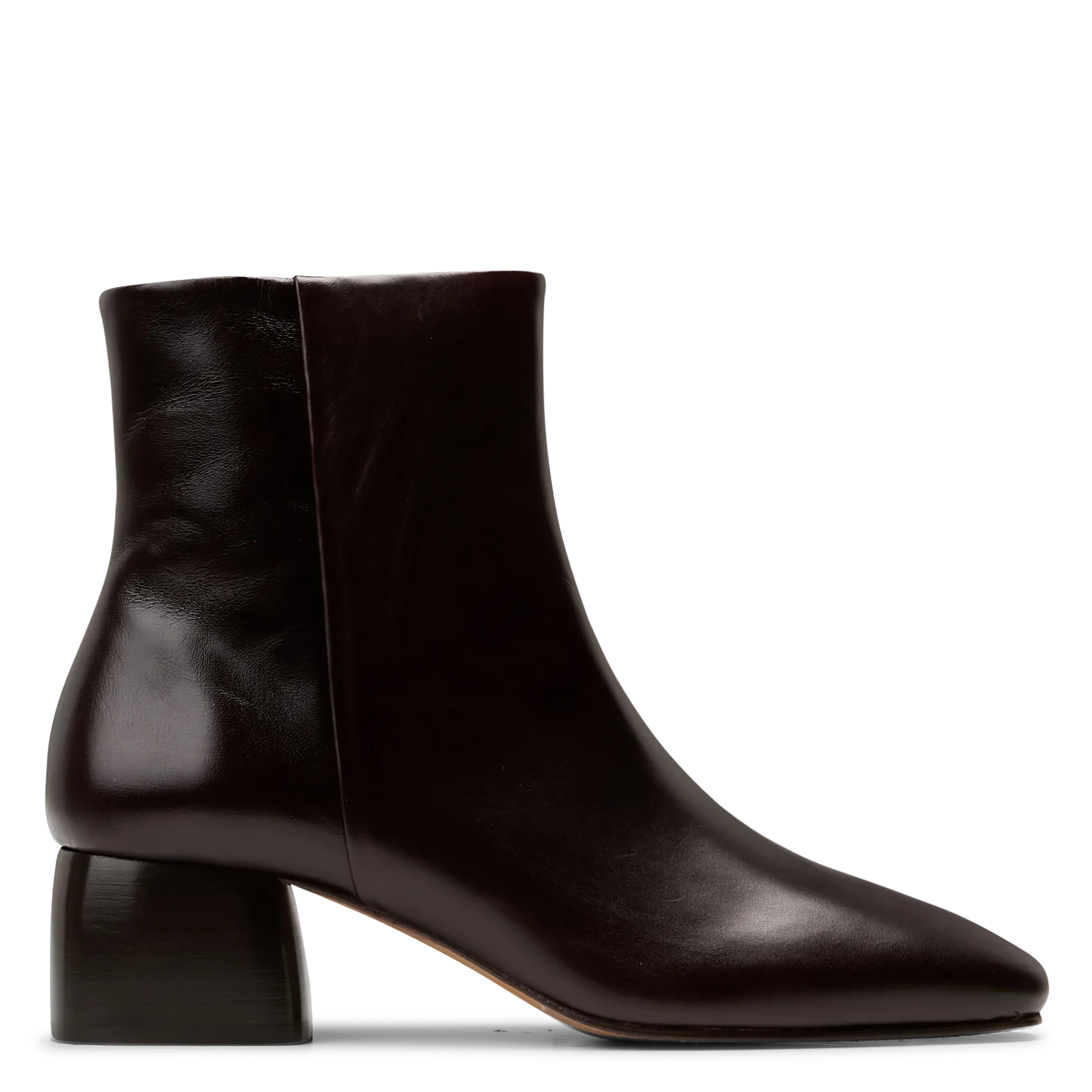 Bottines à talons en cuir Marron JANIS