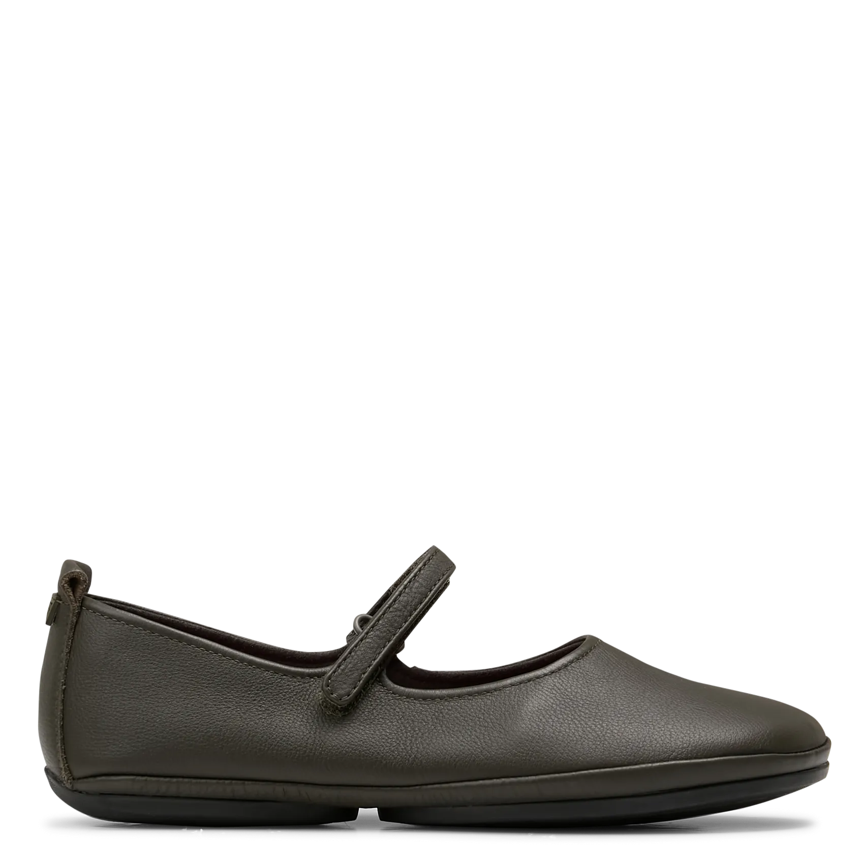 Ballerines à bride scratch en cuir Vert RIGHT NINA