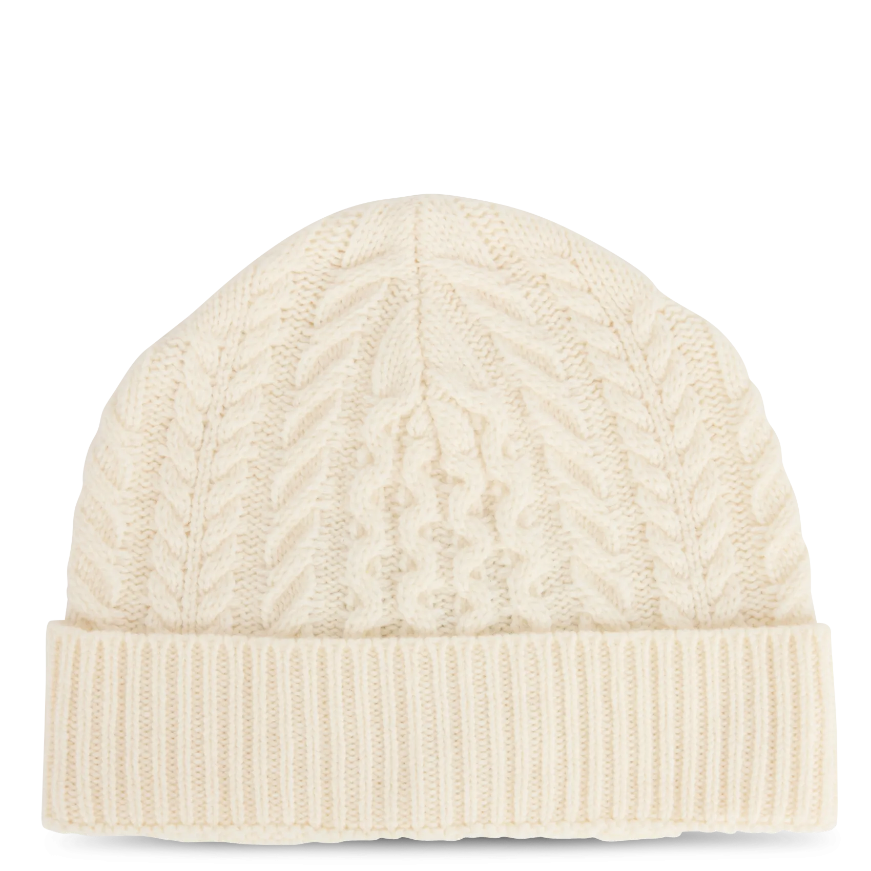 Bonnet en laine mélangée Blanc HOCHE