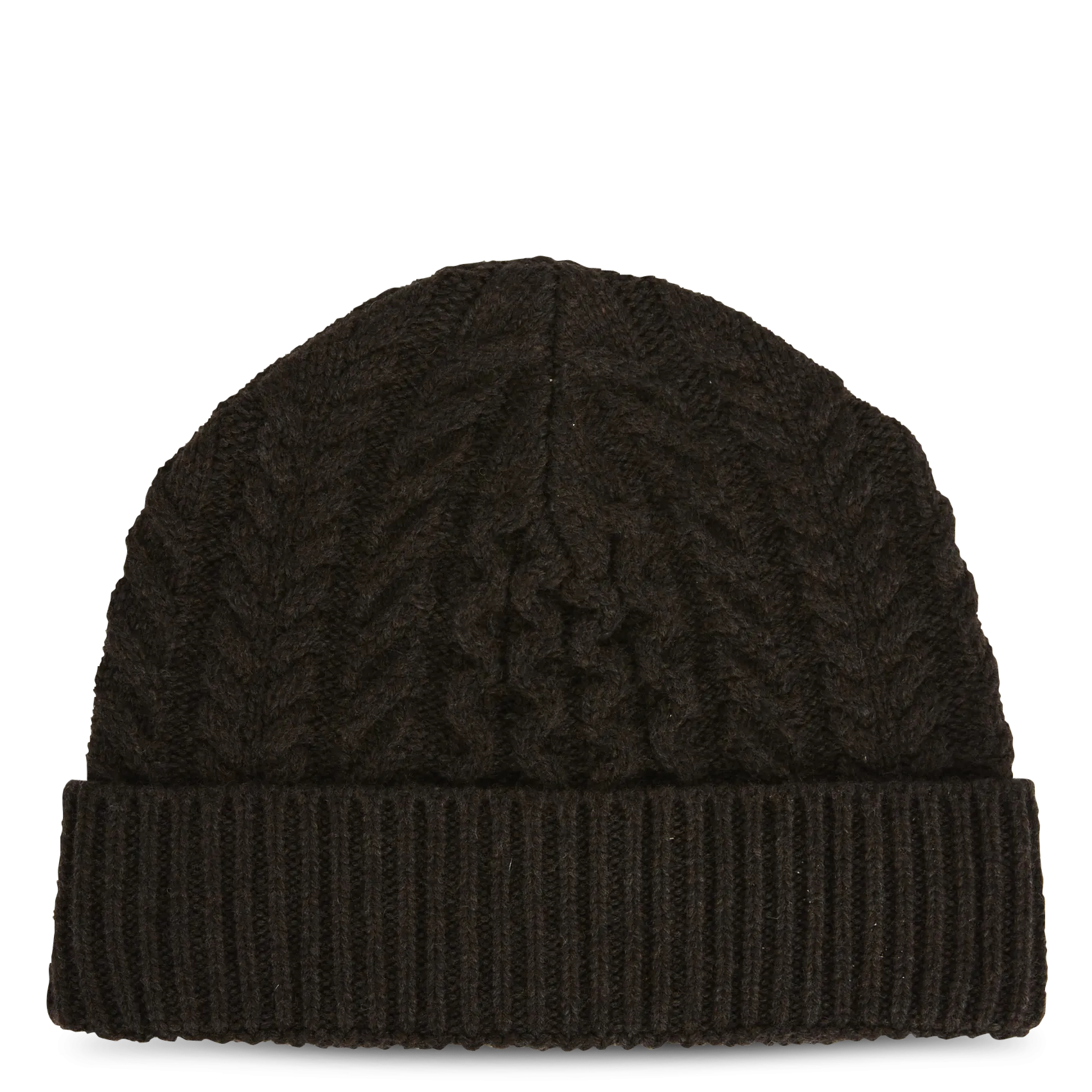 Bonnet en laine mélangée Marron HOCHE