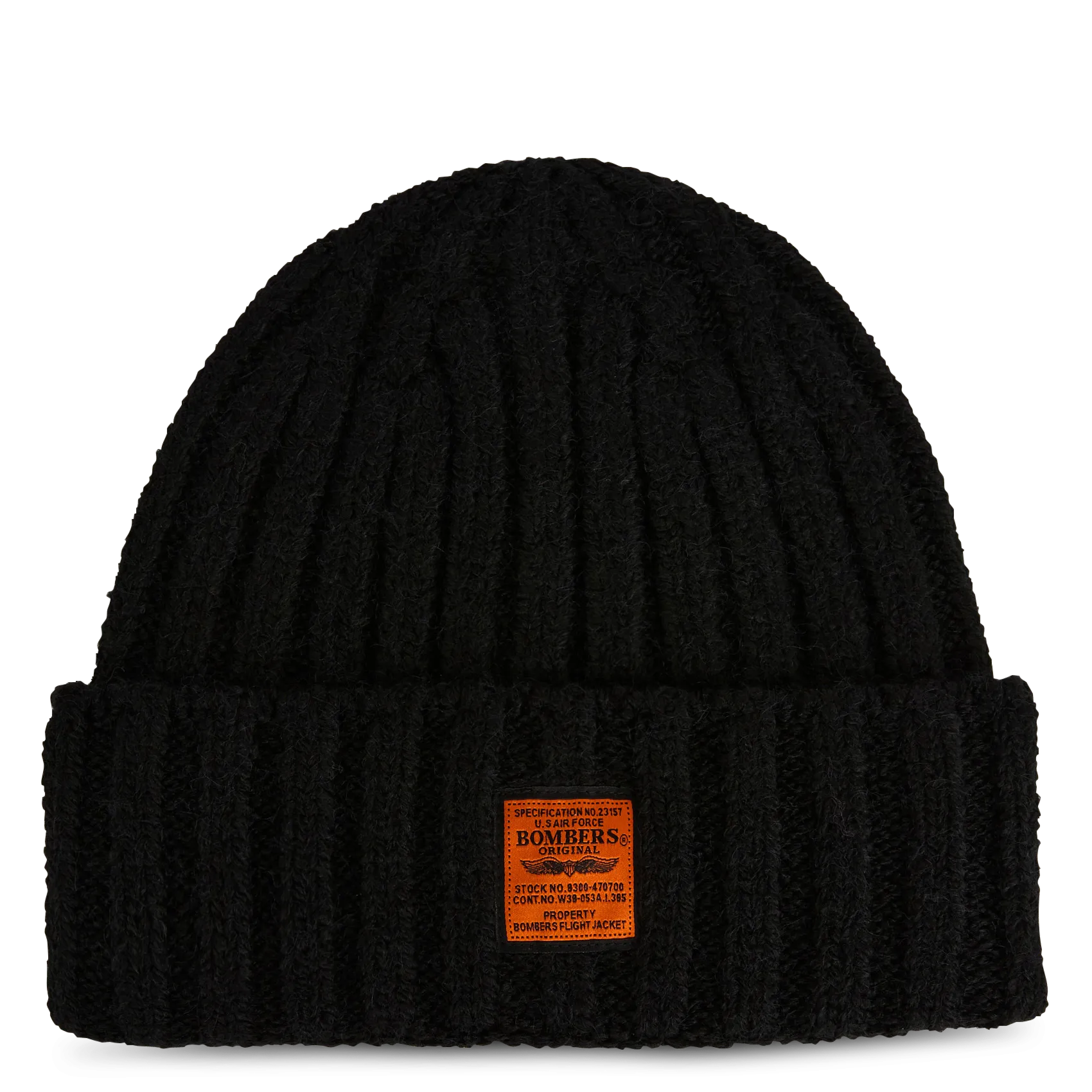 Bonnet à revers Noir SNOWER