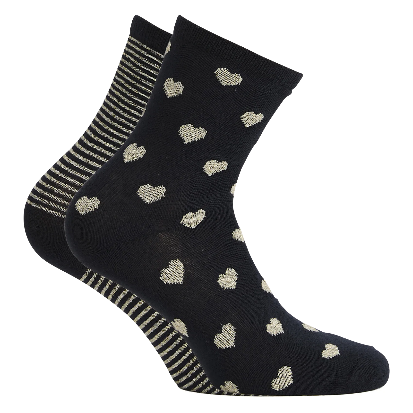 Chaussettes à coeurs Bleu NINA