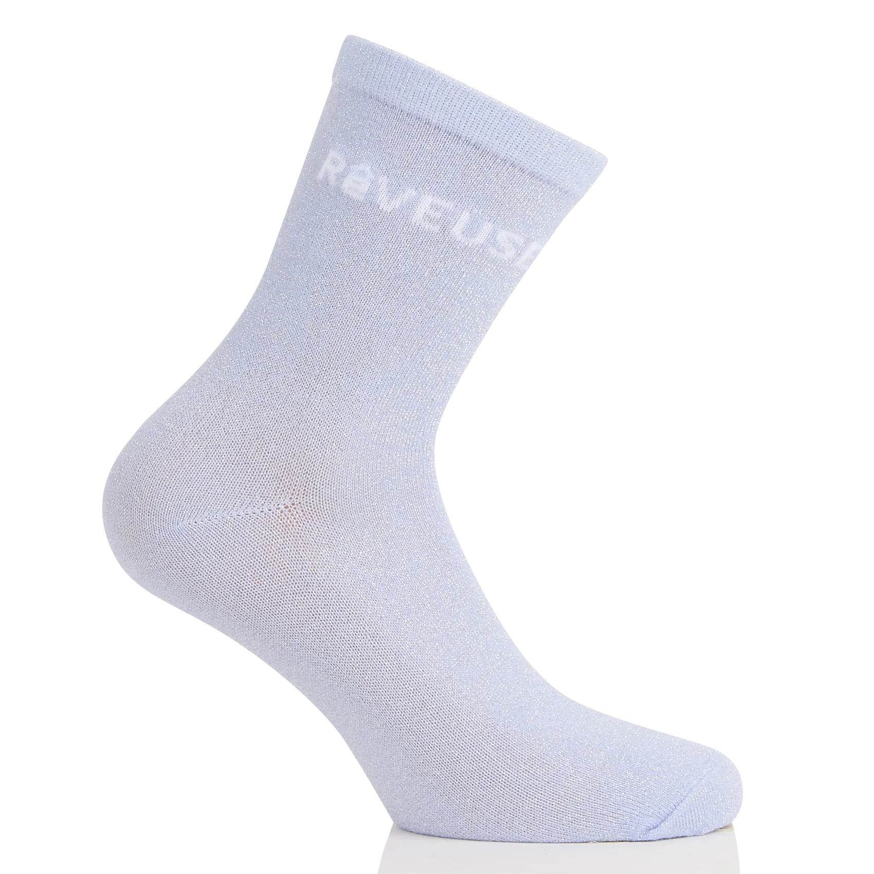 Chaussettes en coton mélangé pailletées Bleu SEBBY