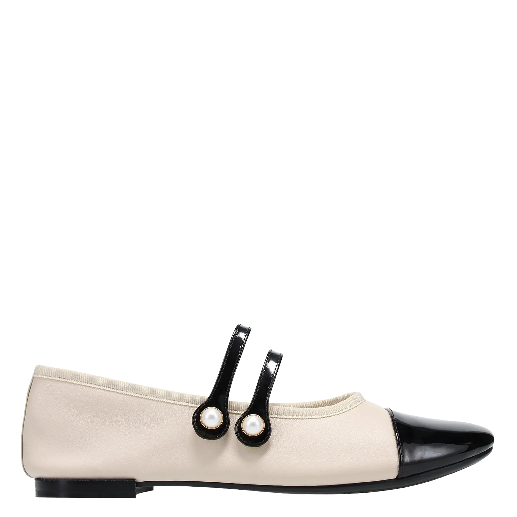 Ballerines en cuir Beige ERIN