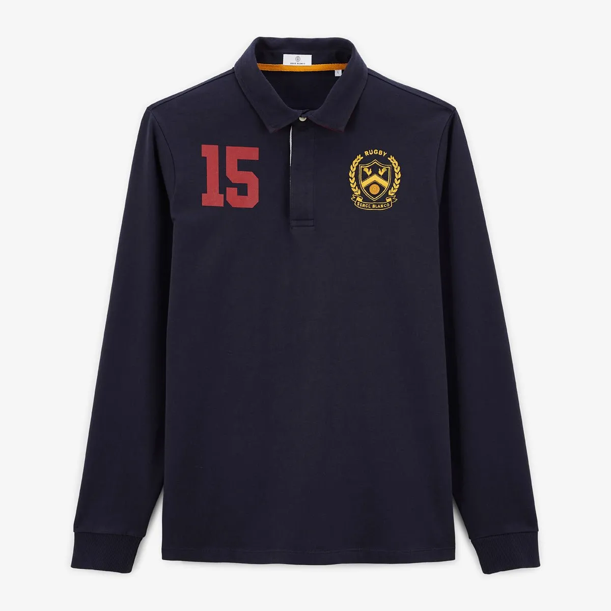 Polo de rugby manches longues Bleu LIO