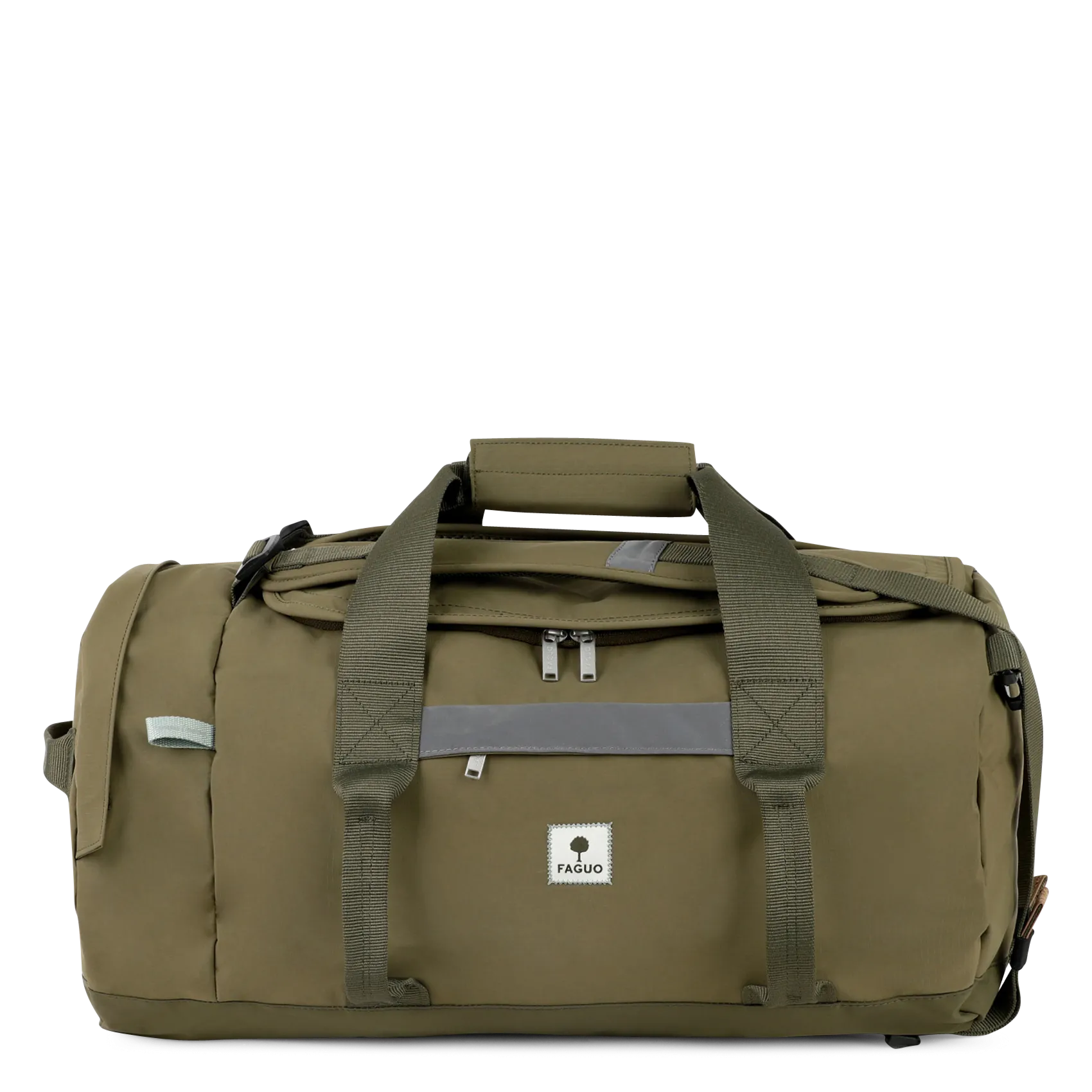 Sac week-end convertible à logo imprimé Vert BIG DUFFLE