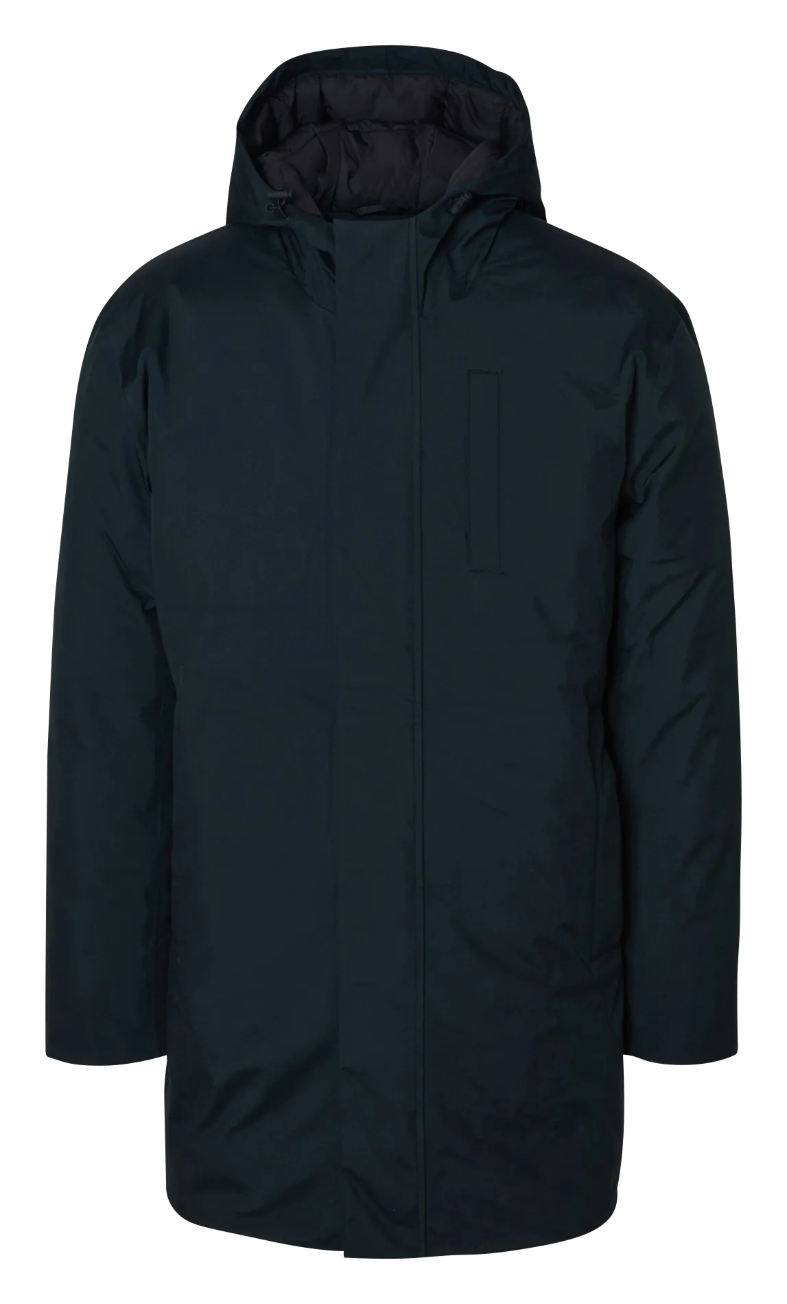 Parka droit col montant en fibres recyclées Noir FRANKLIN