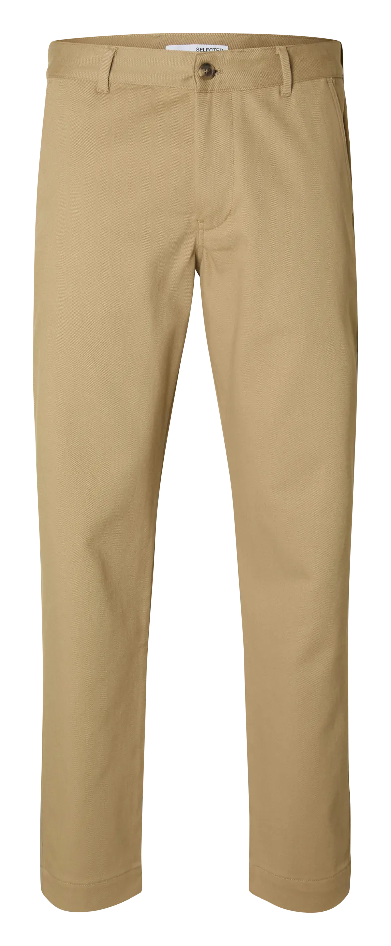 Pantalon droit en coton bio mélangé Beige HARRY