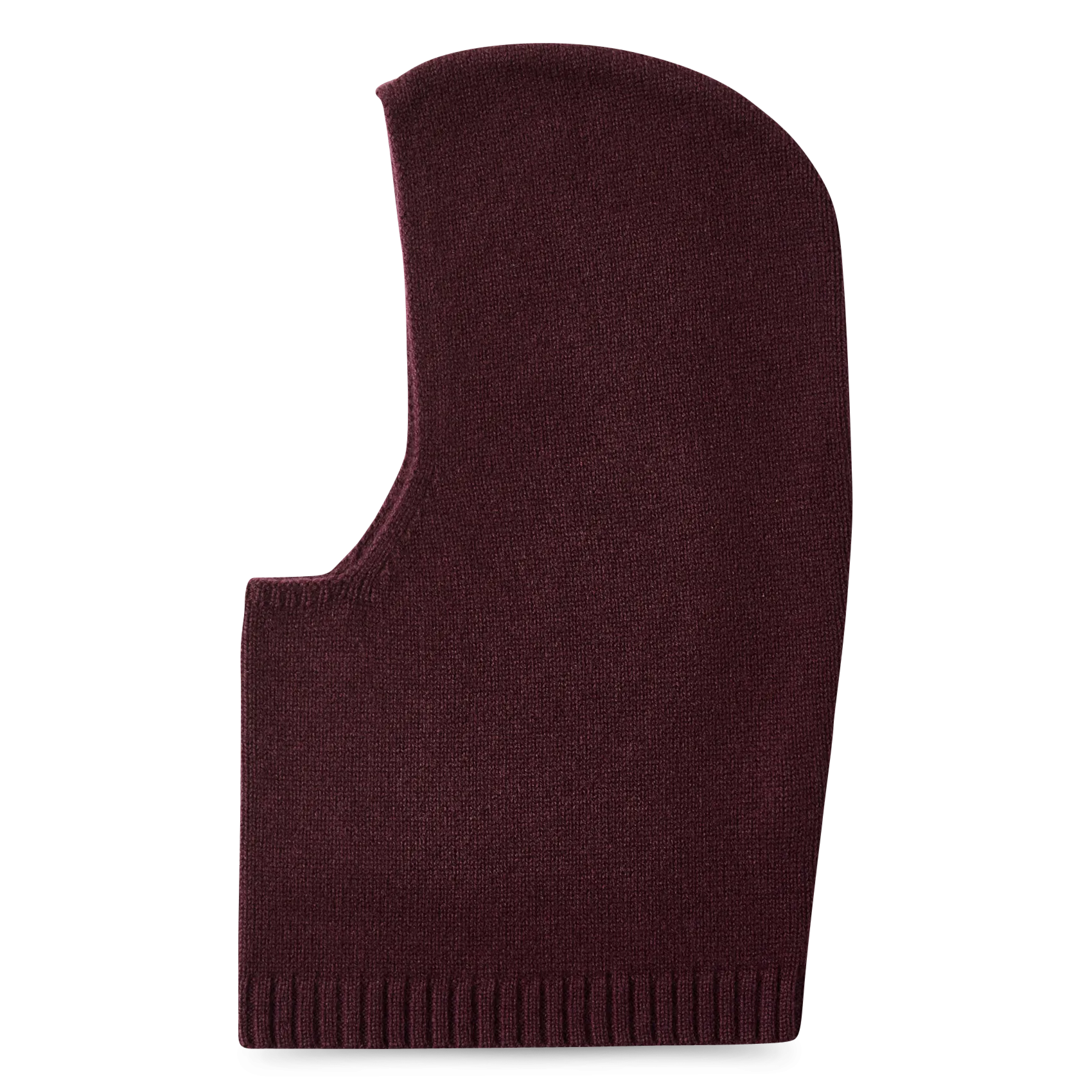 Cagoule en laine et cachemire mélangé Prune CILLE