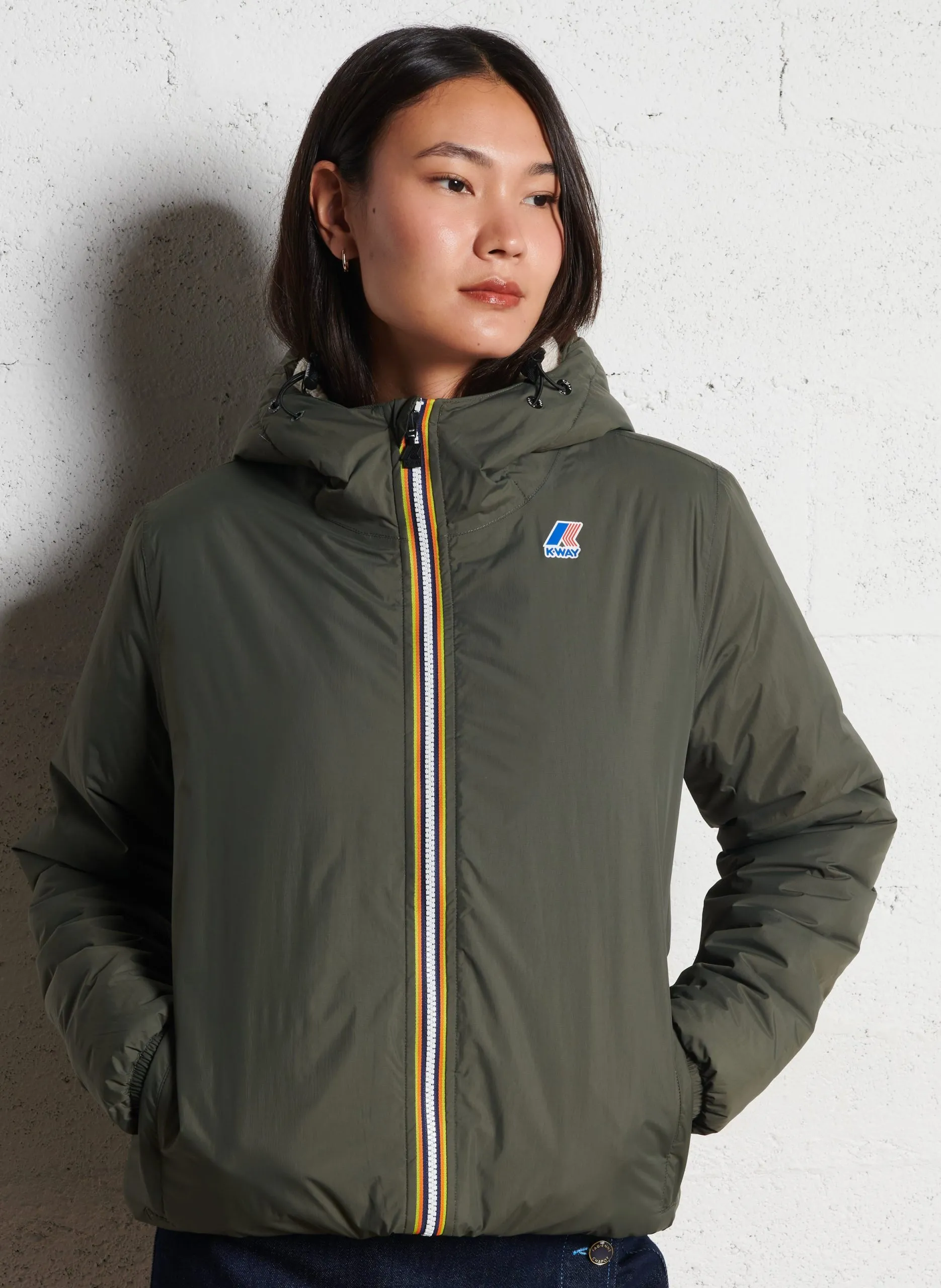 Doudoune col montant Vert LE VRAI 4.0 CLAUDE ORSETT