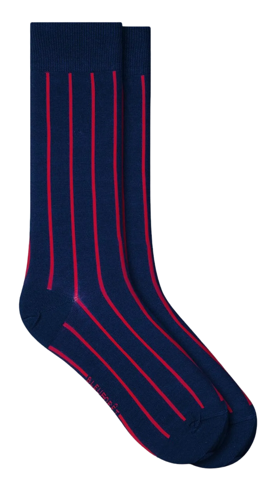 Chaussettes mi-hautes à rayures Noir