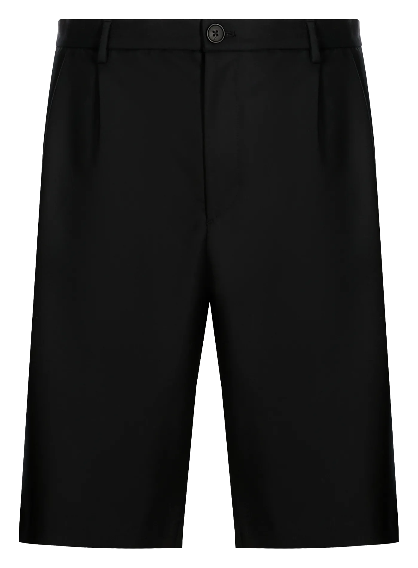 Bermuda droit en laine Noir ELIF