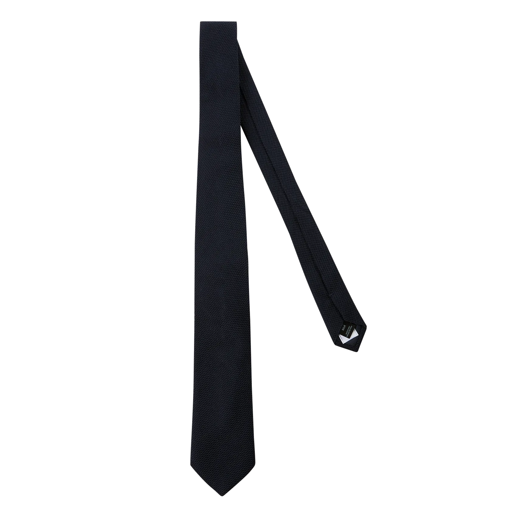 Cravate texturée en soie Bleu GRENA