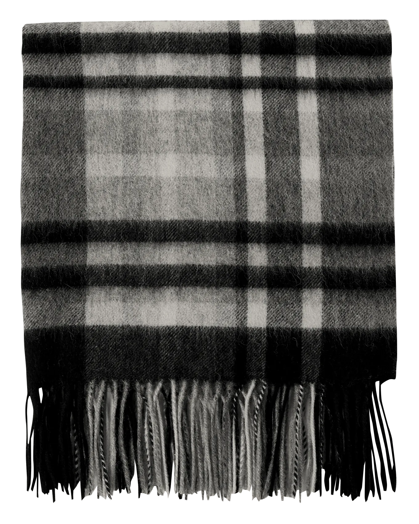 Echarpe à carreaux en laine Multicolore