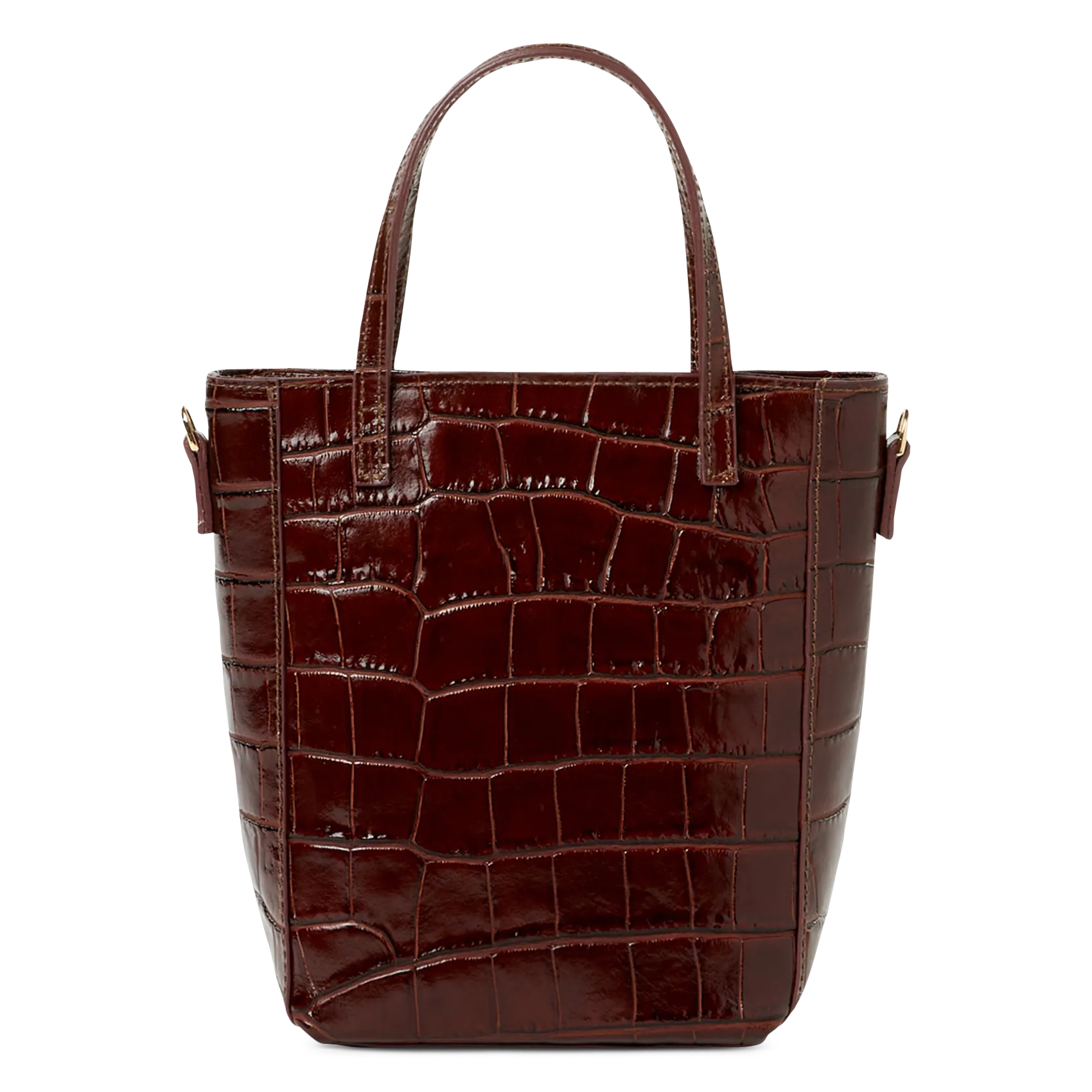 Mini cabas en cuir Marron GAETAN