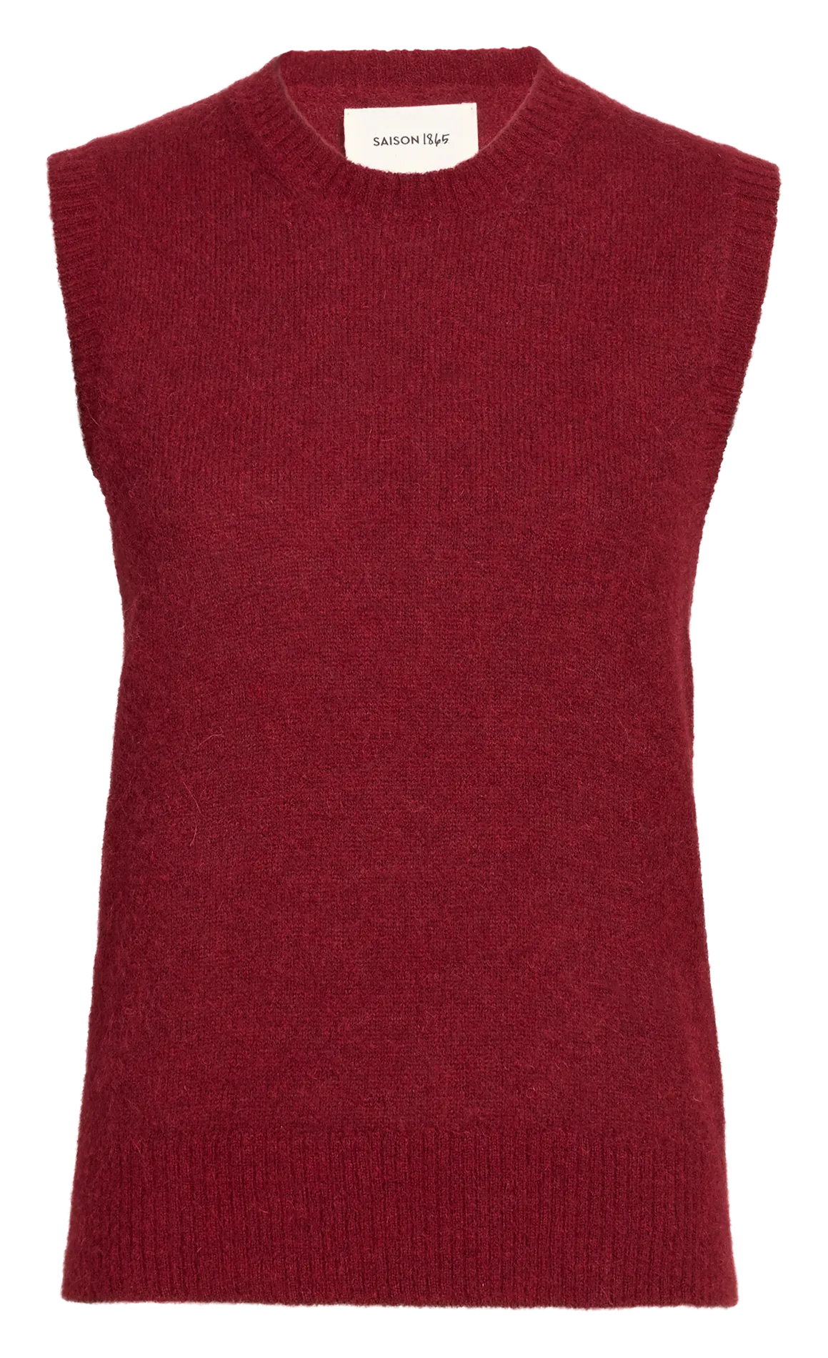 Pull sans manches en alpaga mélangé Violet VILET