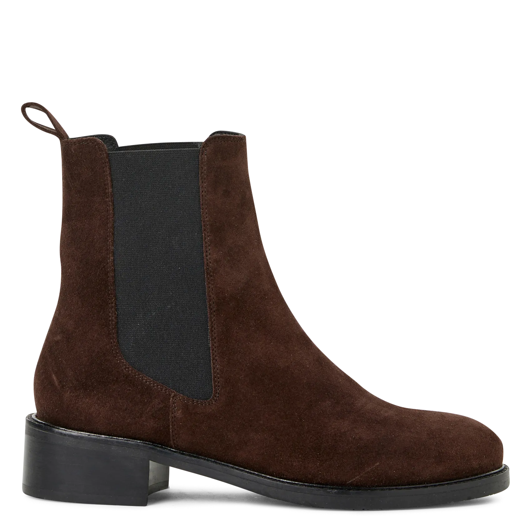 Bottines en cuir velours Marron DARCY