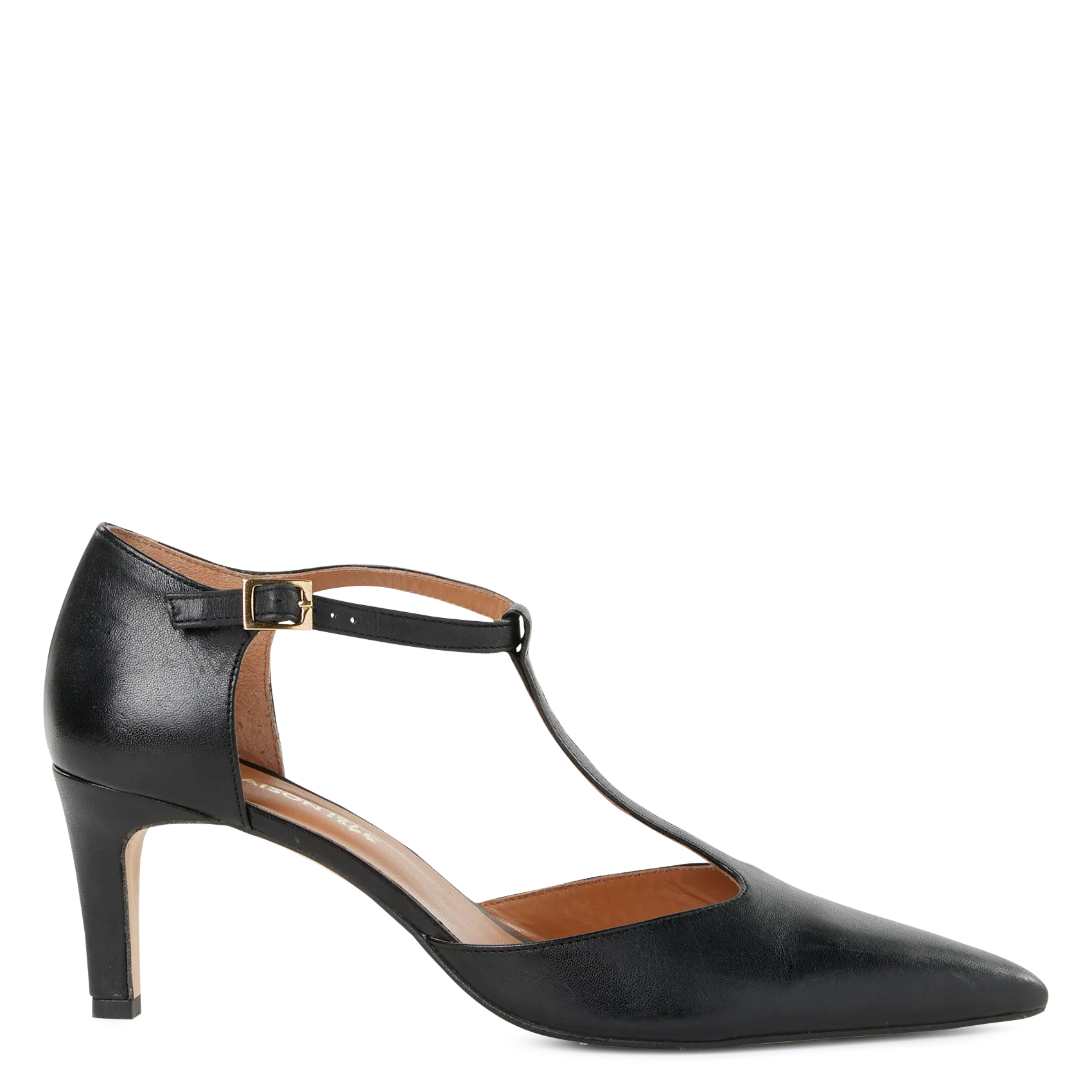 Escarpins salomés en cuir Noir SALOME