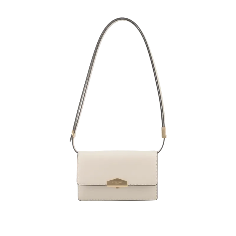 Sac porté travers - cuir lisse Beige