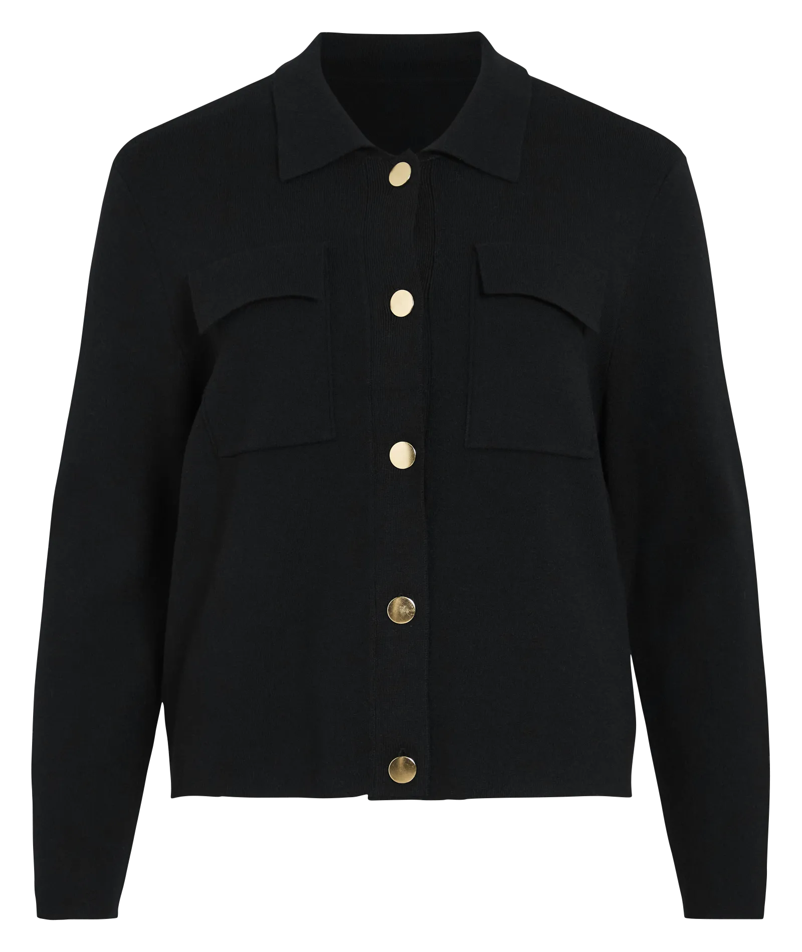 Gilet col classique Noir CASSIE