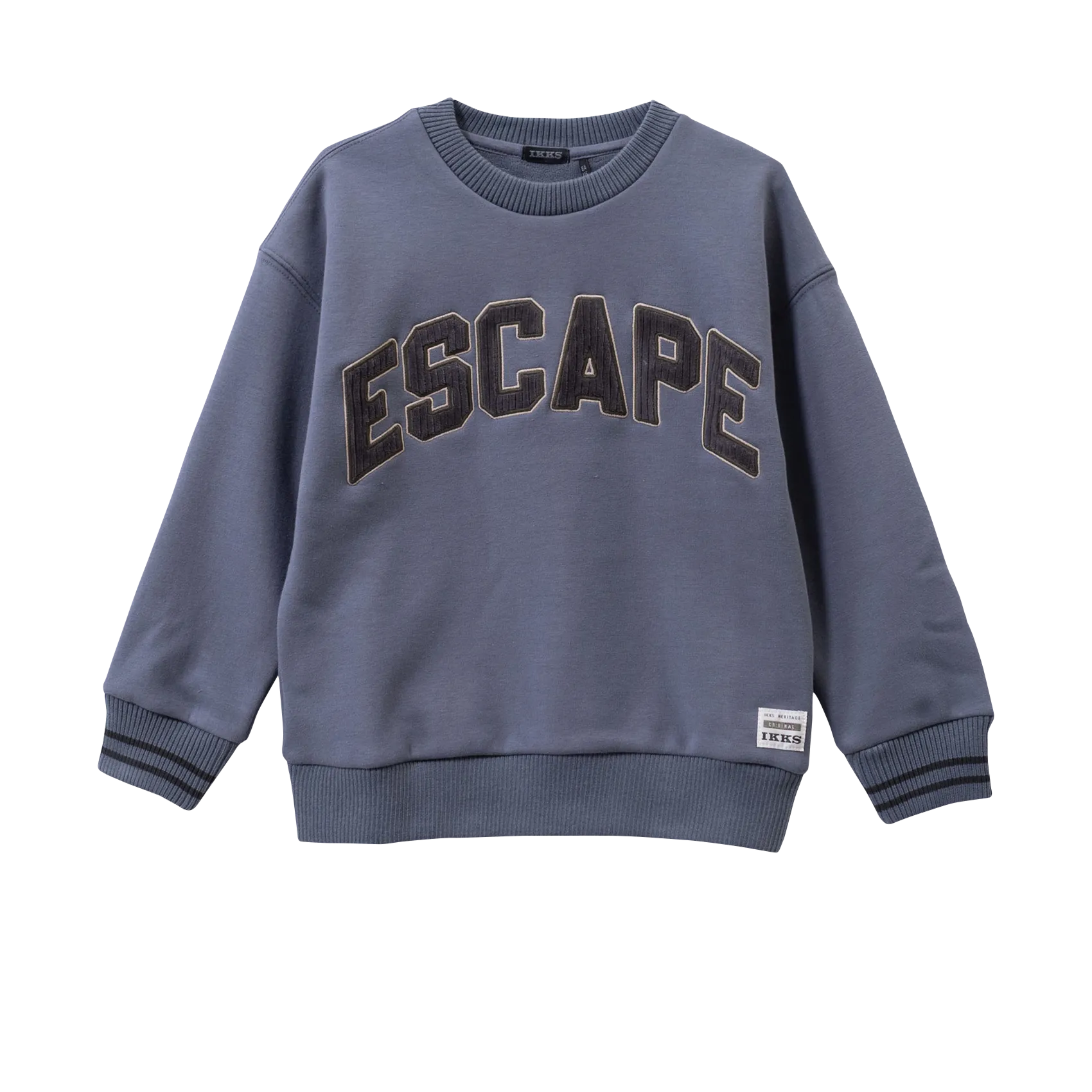 Sweat oversize col rond Bleu