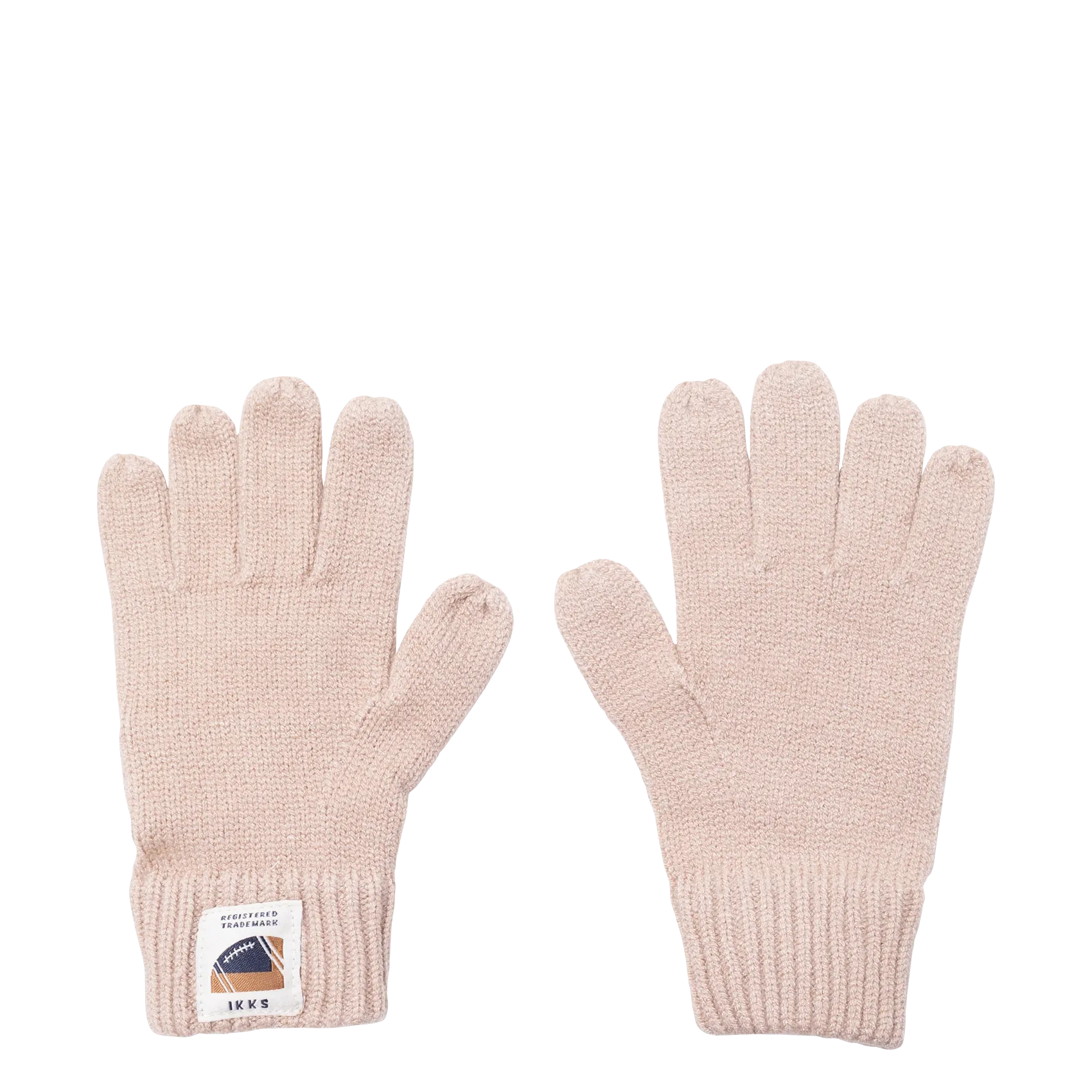 Gants tricot Beige