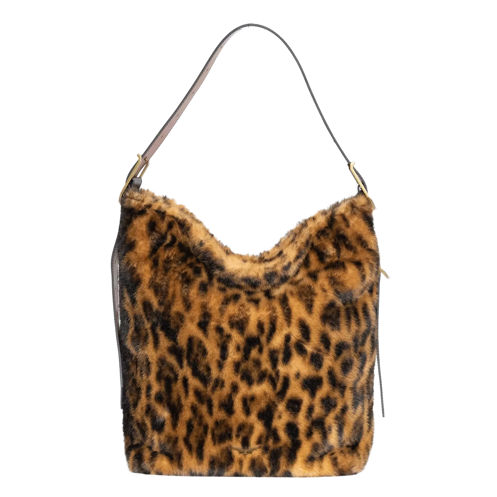 Cabas en fausse fourrure Marron JANE