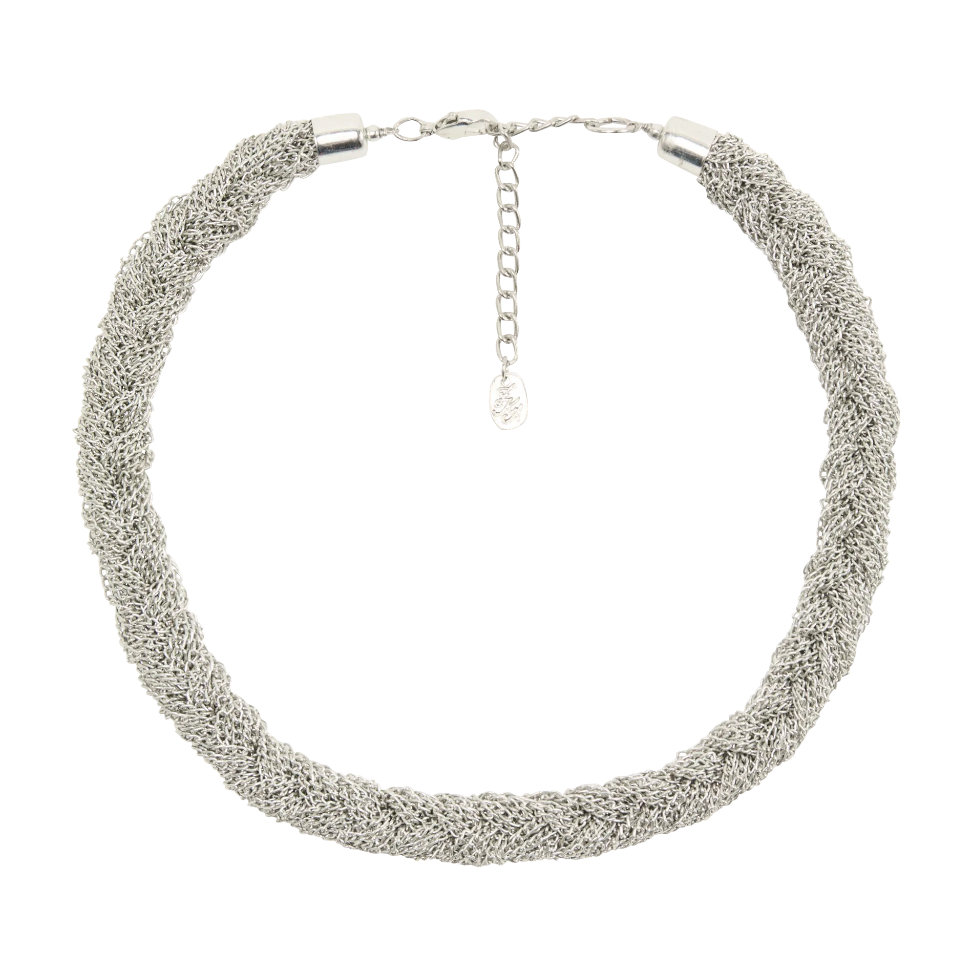 Collier tresse en chaîne Argent ALIYA