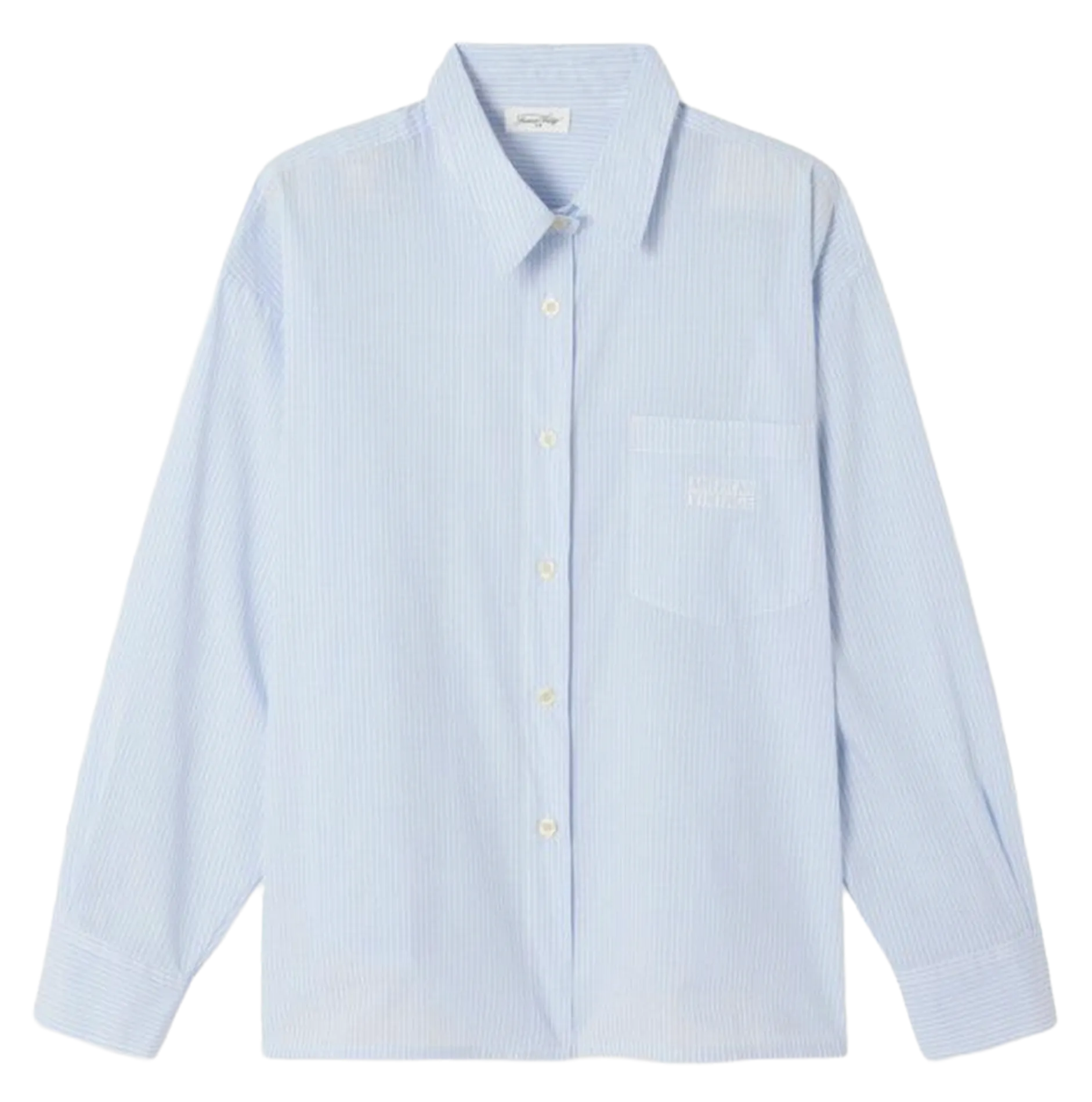 Chemise droite col classique en coton Bleu ELUABIRD