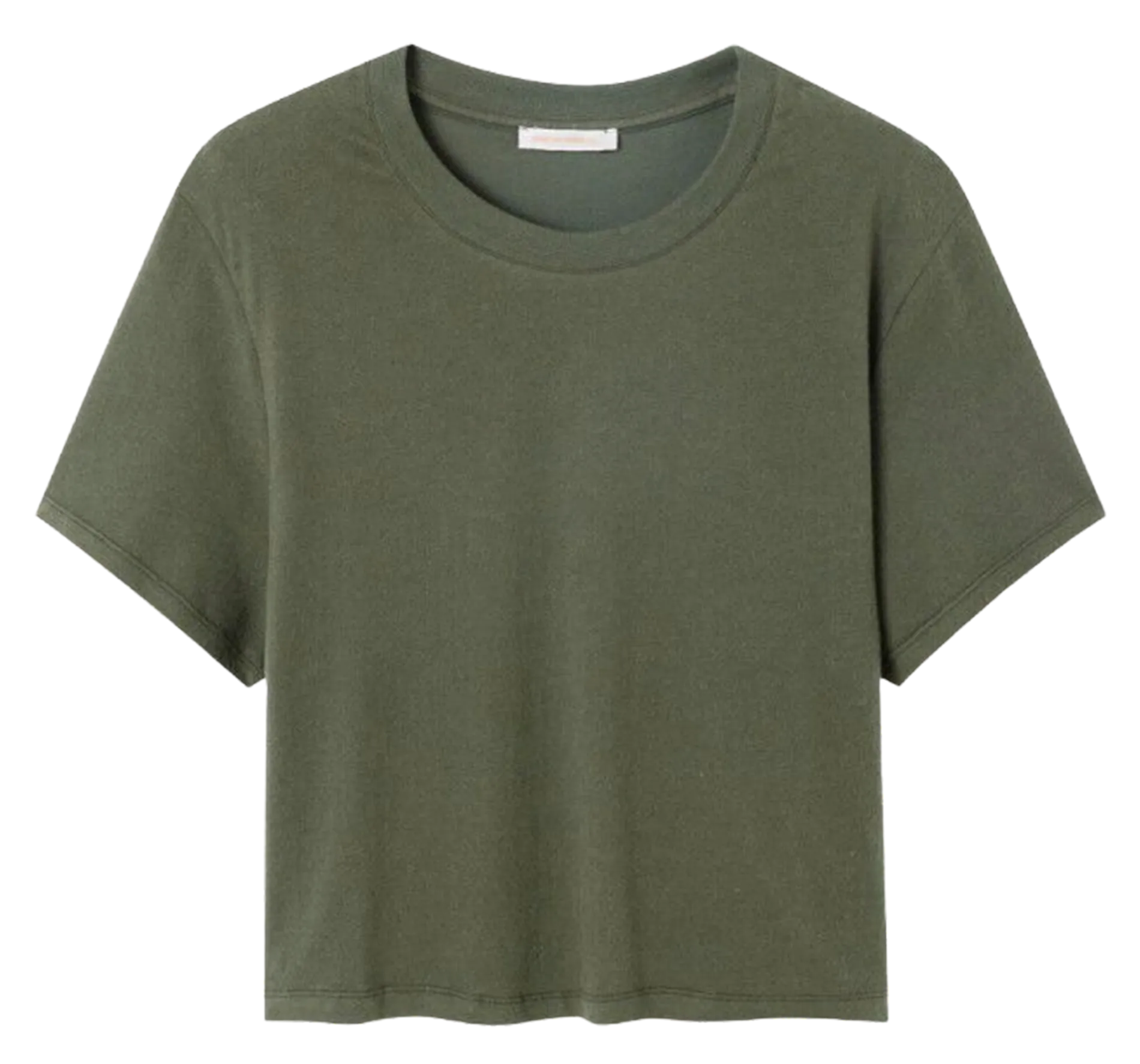 Tee shirt chiné col rond en coton mélangé Noir YPAWOOD