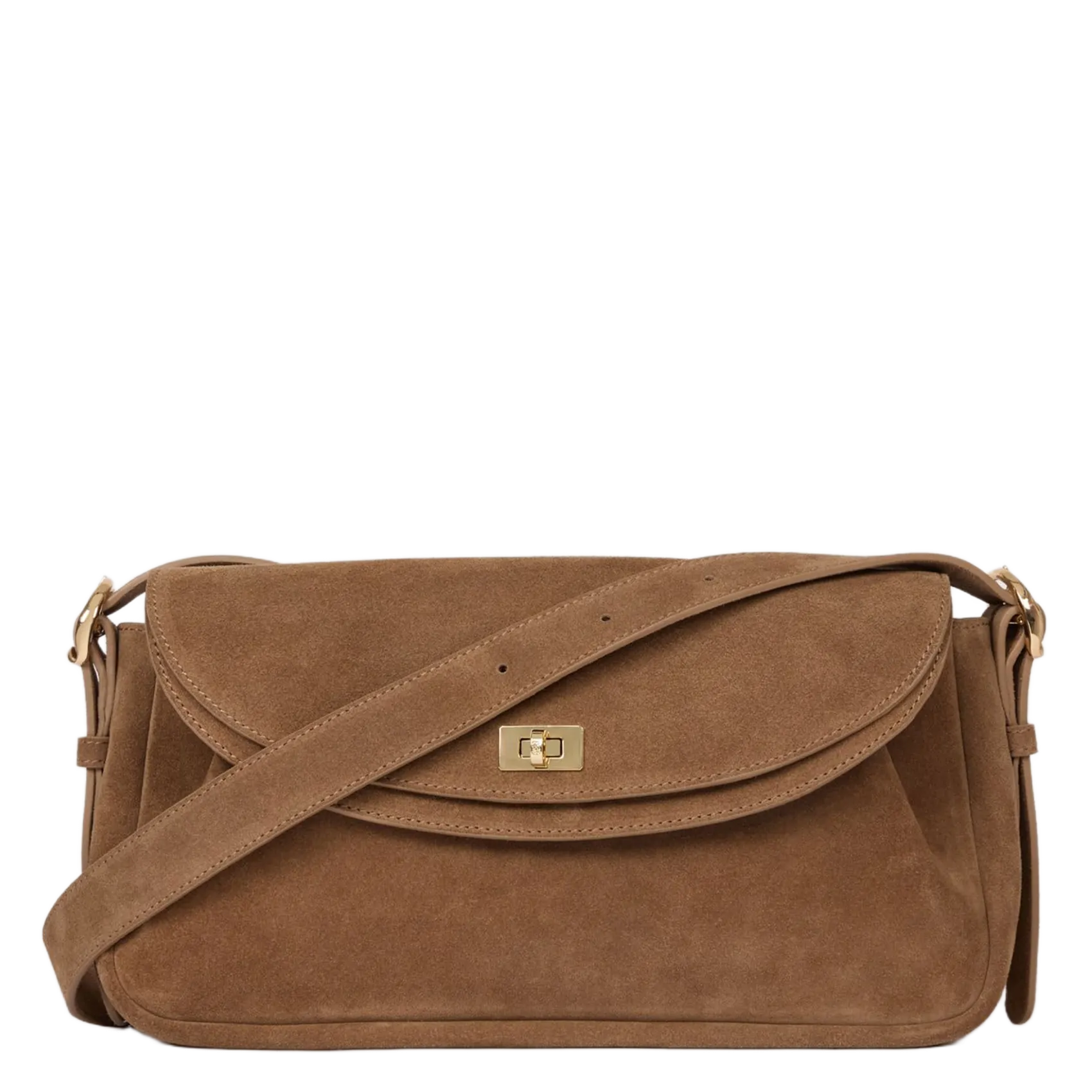 Sac en cuir velours Beige