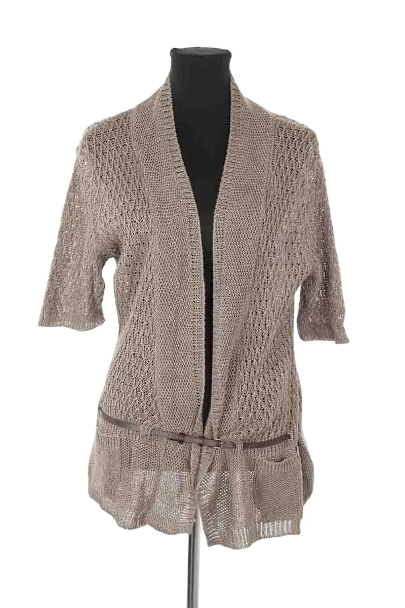 Gilet en lin Marron