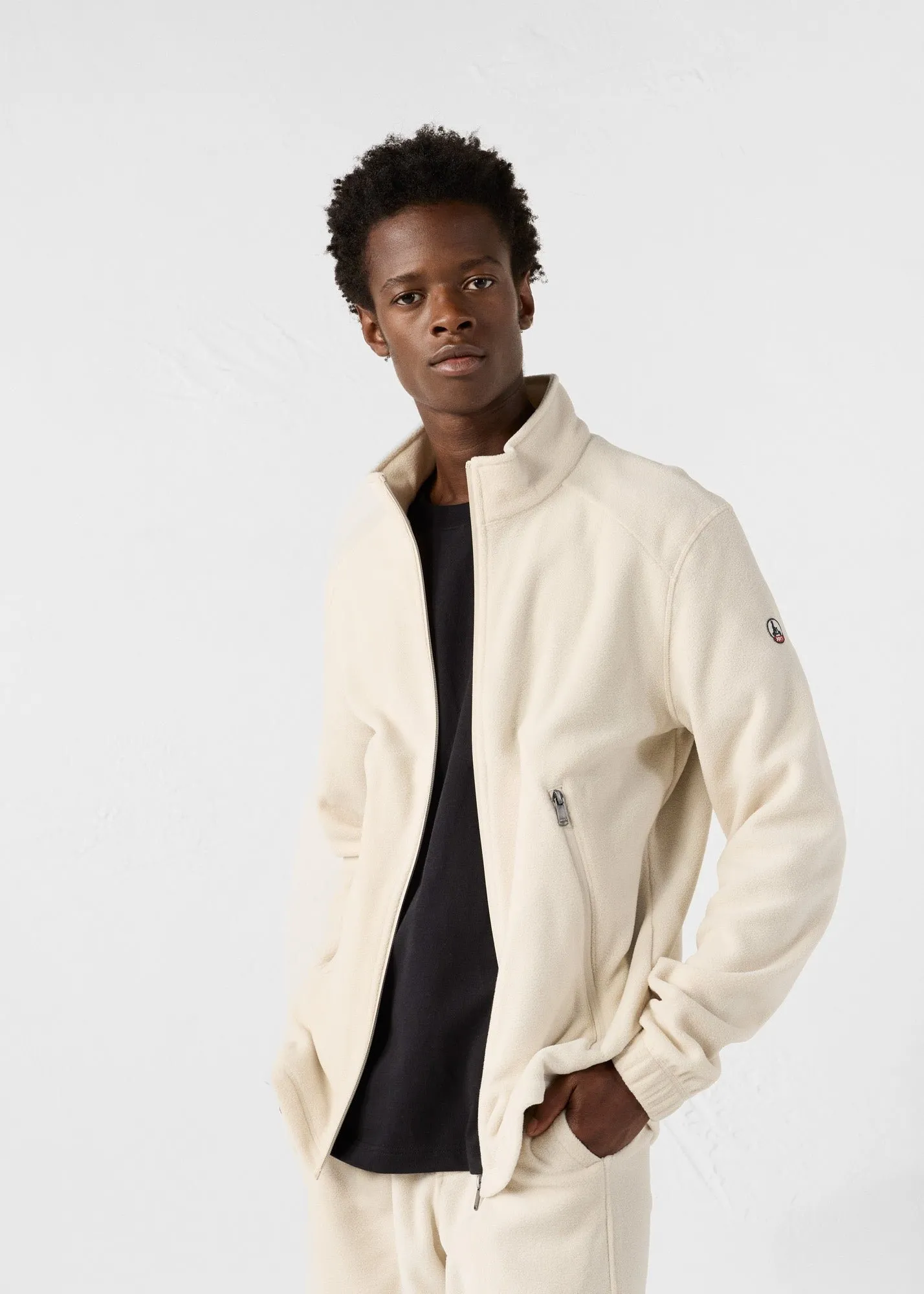 Veste zippée en polaire loid Blanc