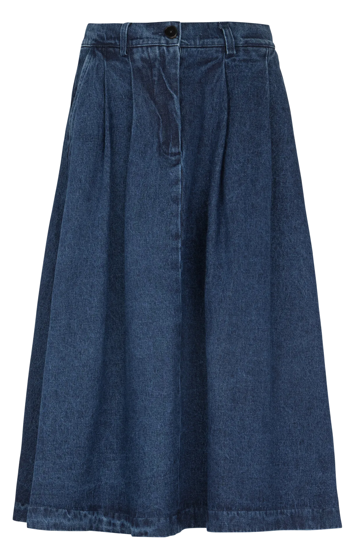 Jupe évasée en denim Bleu