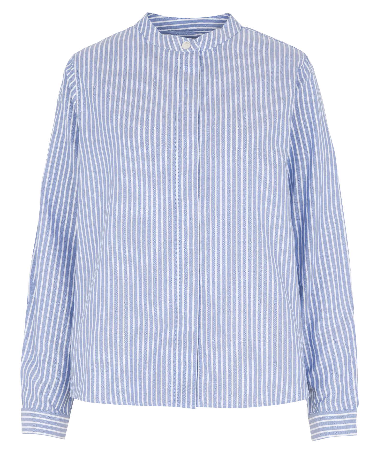 Chemise col rond rayée en coton Multicolore SOFIE