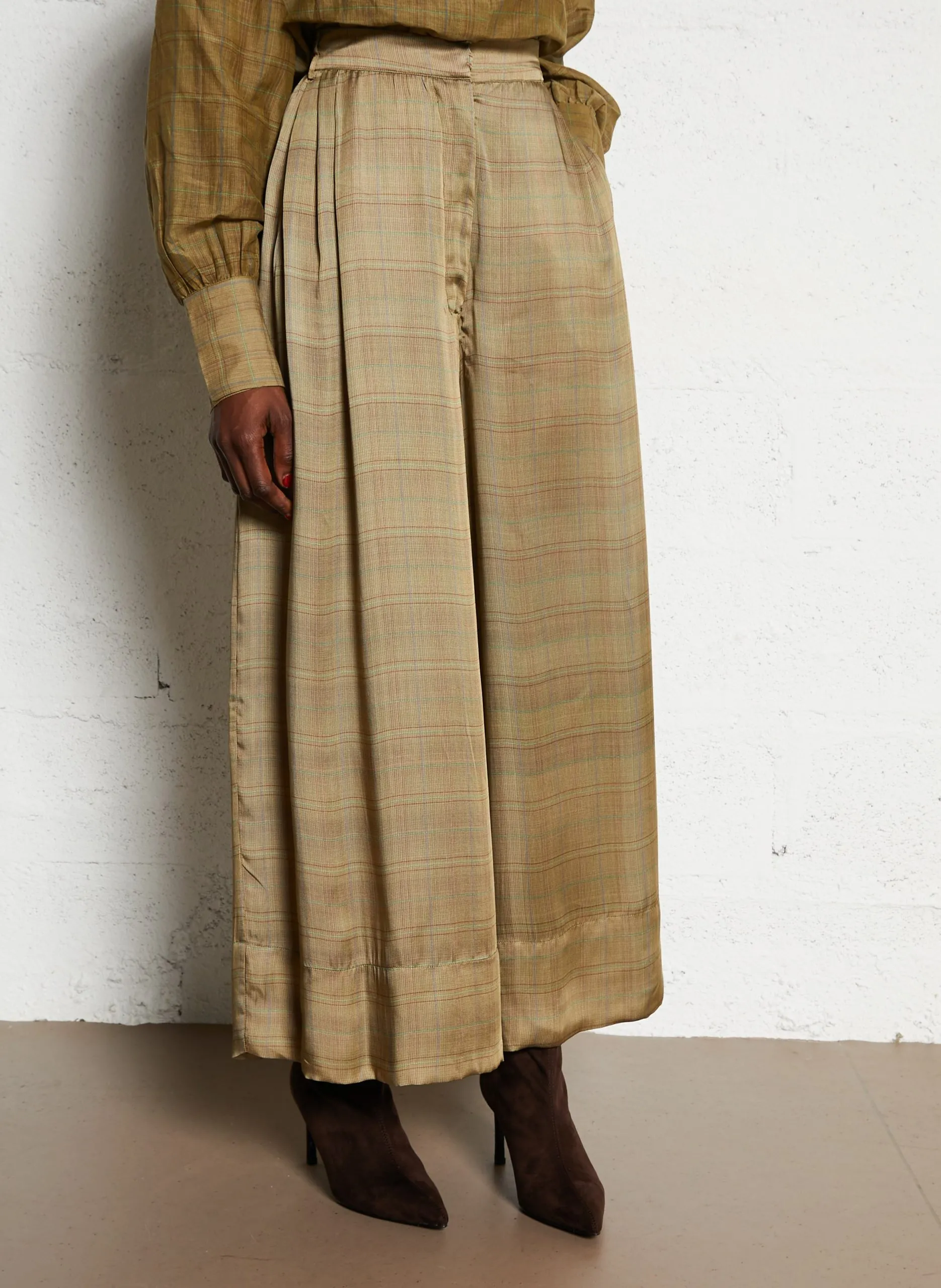 Pantalon large imprimé Kaki BRISA