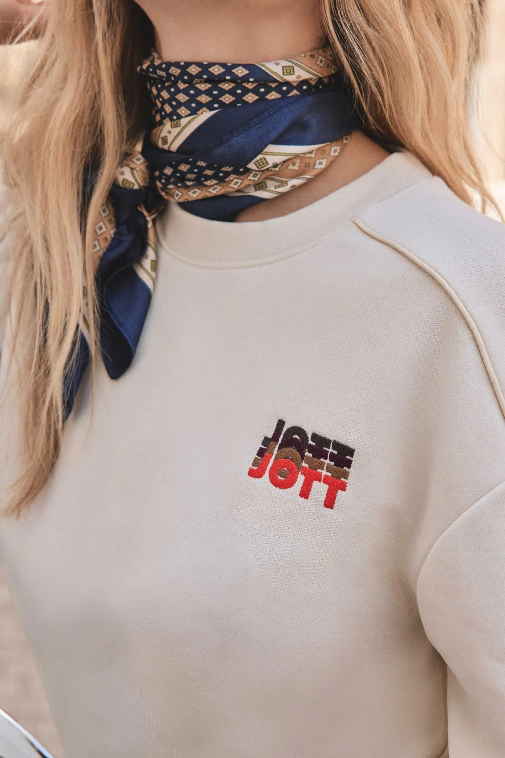 Sweatshirt graphique jamie gradient Blanc