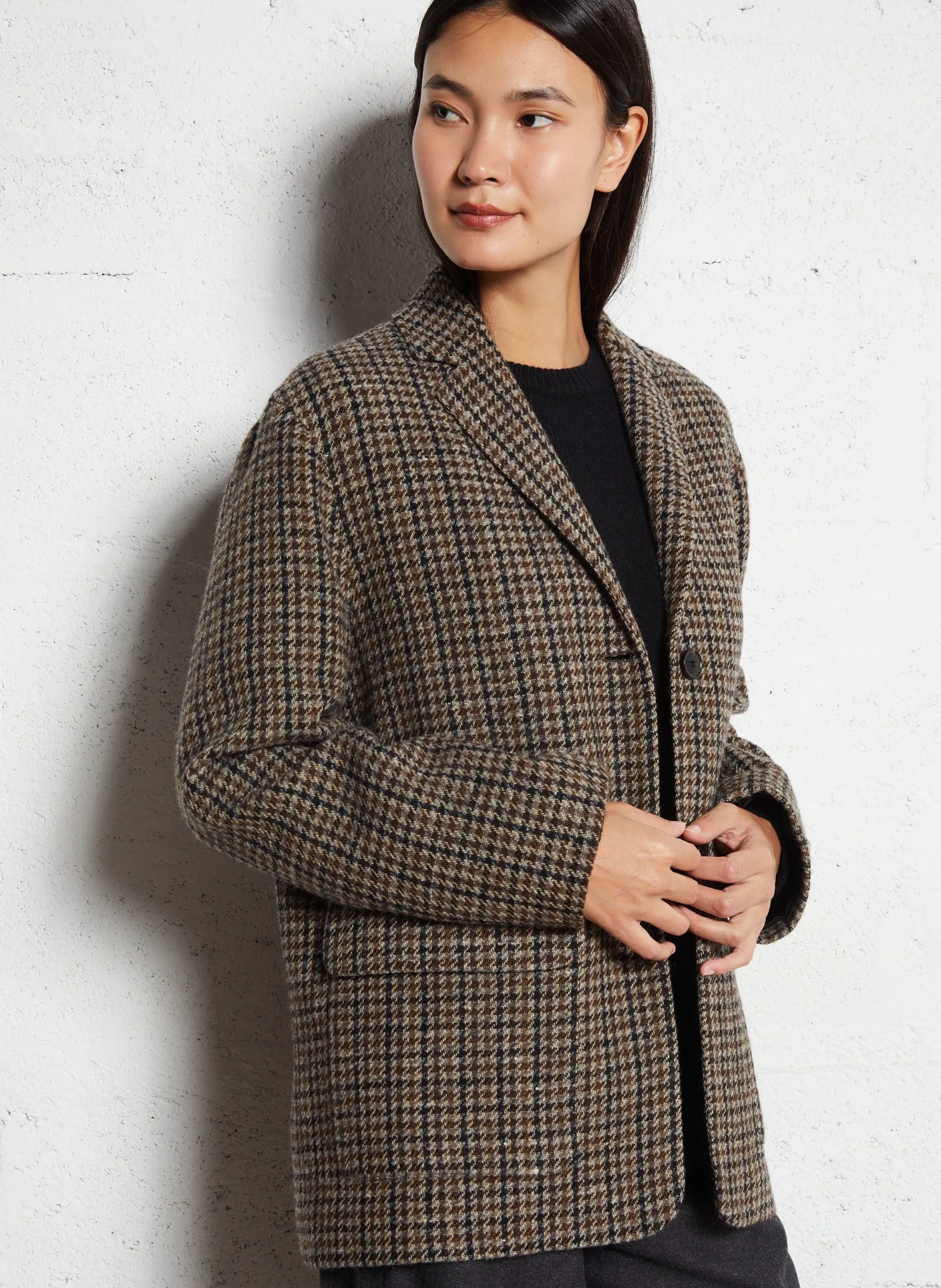 Veste de tailleur en laine vierge mélangée Multicolore CANOVA