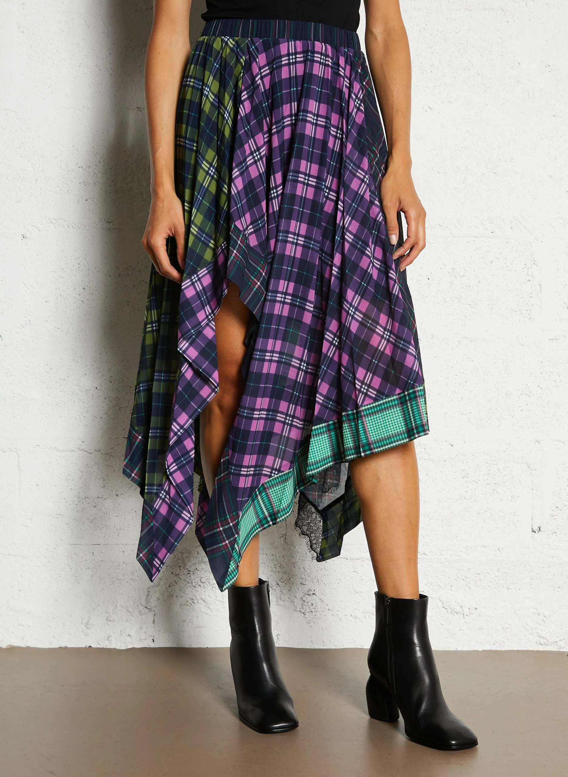 Jupe asymétrique Multicolore THORN