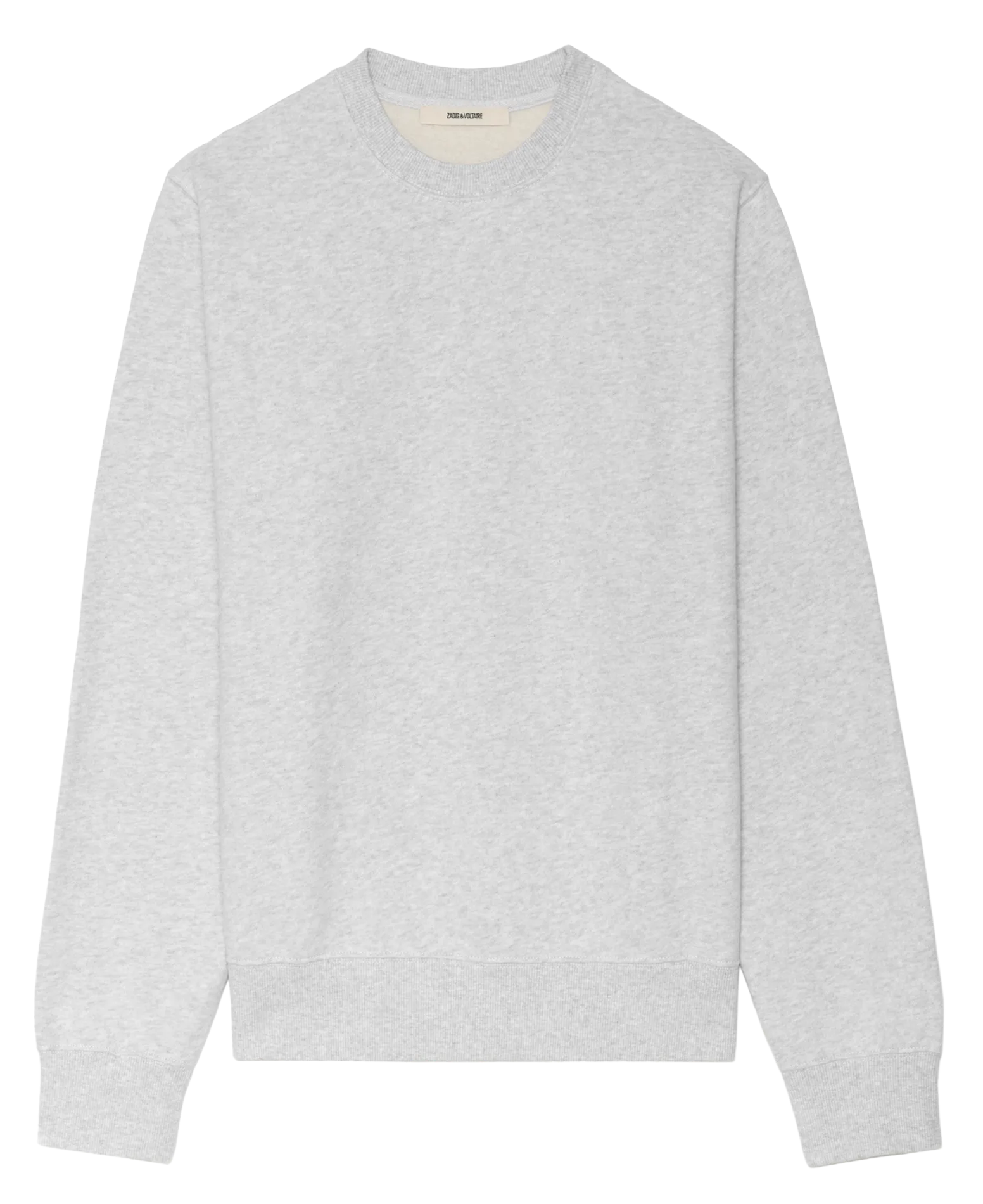 Sweat col rond en coton mélangé Gris AIME MO