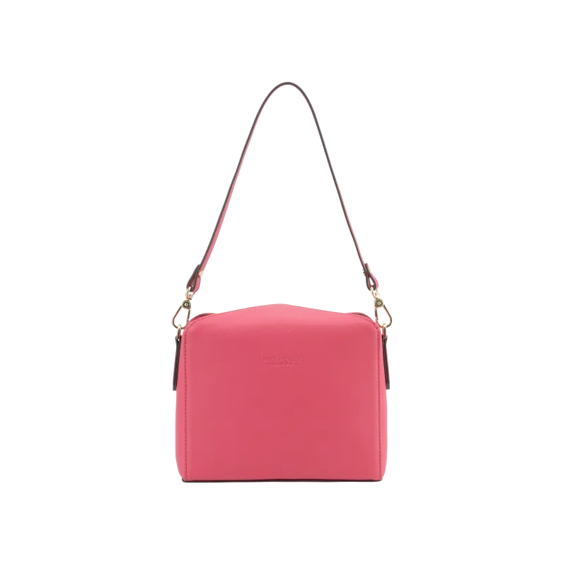 Sac porté épaule - grain enrobé Rose