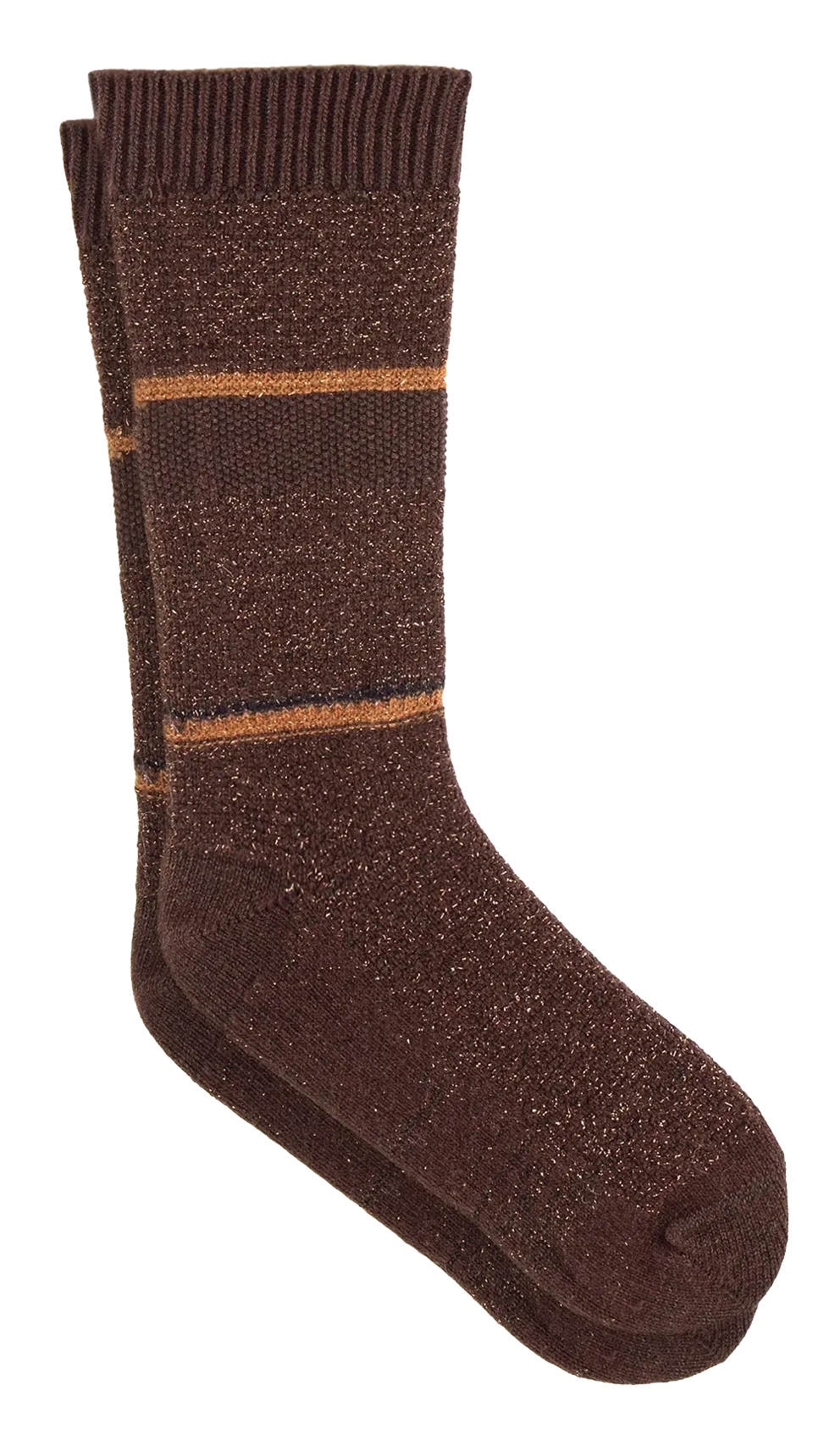 Chaussettes hautes métallisées Marron AYRAMAS