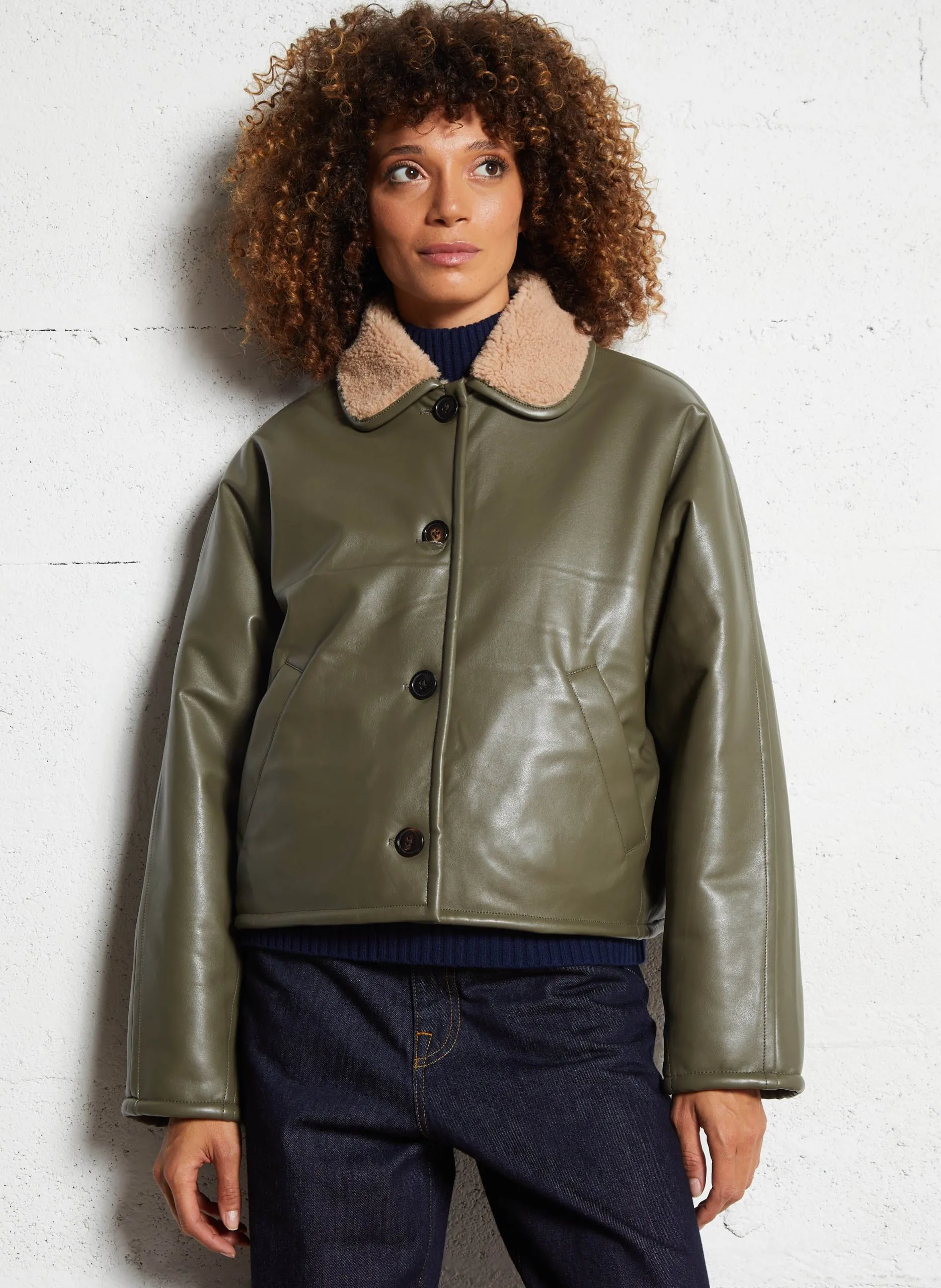 Veste col chemise Kaki JOSH