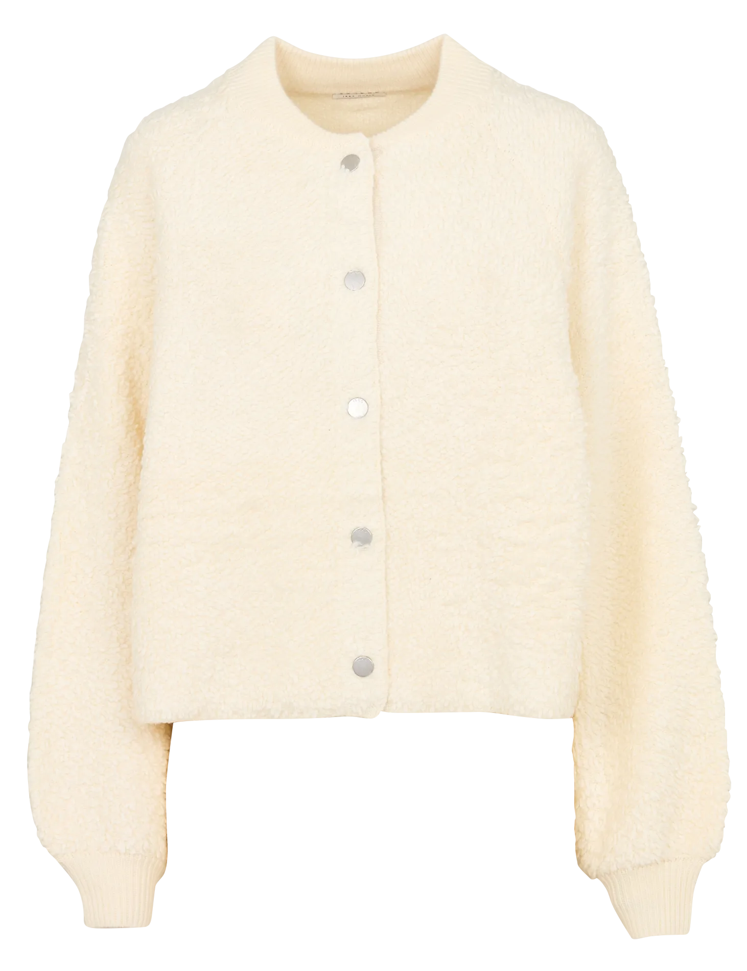 Veste oversize col rond Blanc