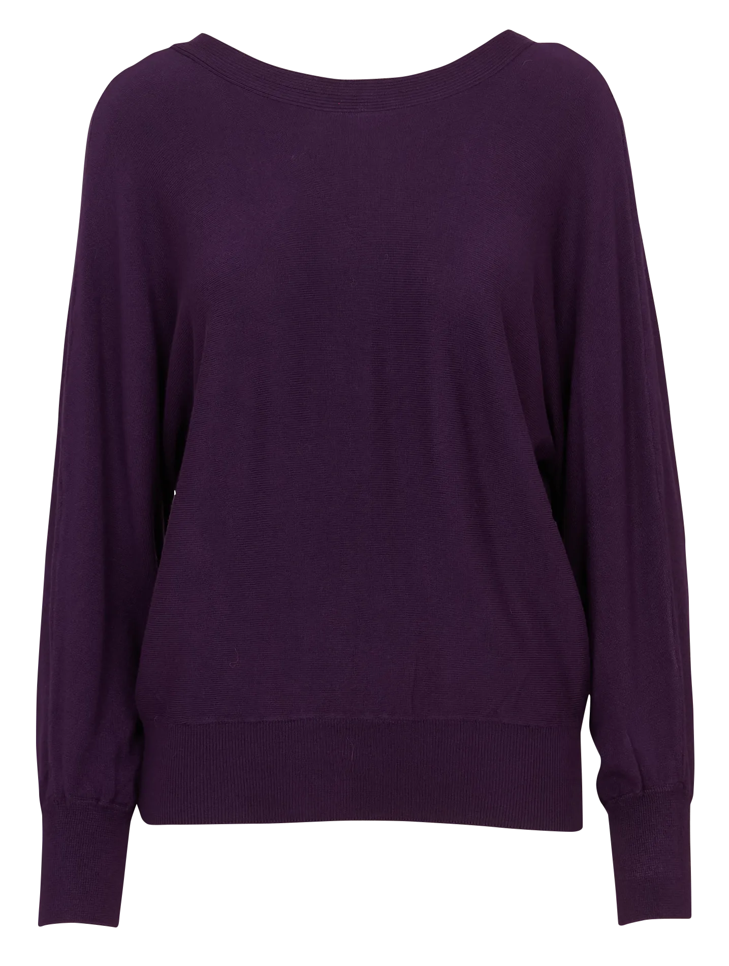 Pull oversize col rond Violet