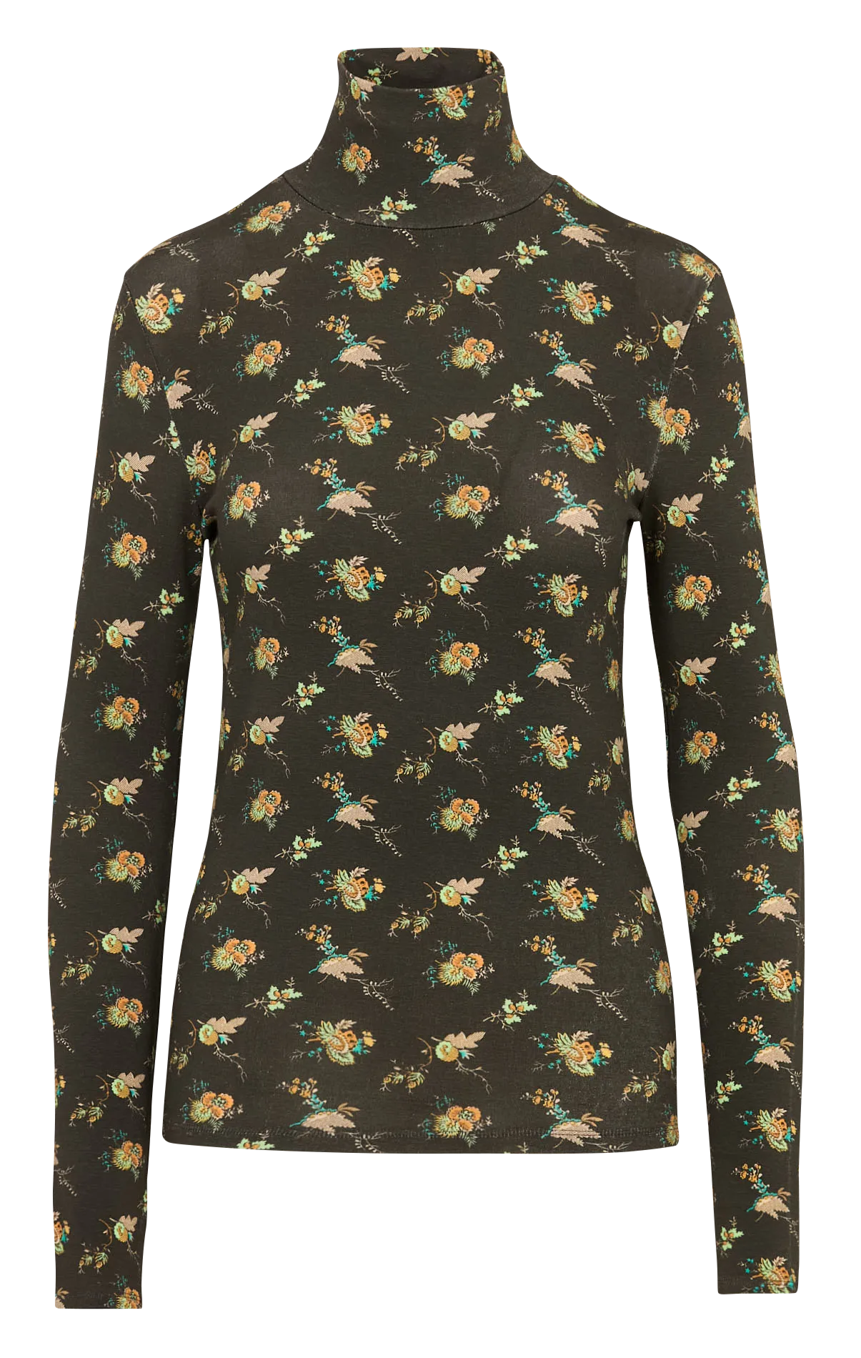 Tee-shirt ajusté en laine mélangée Multicolore LEO