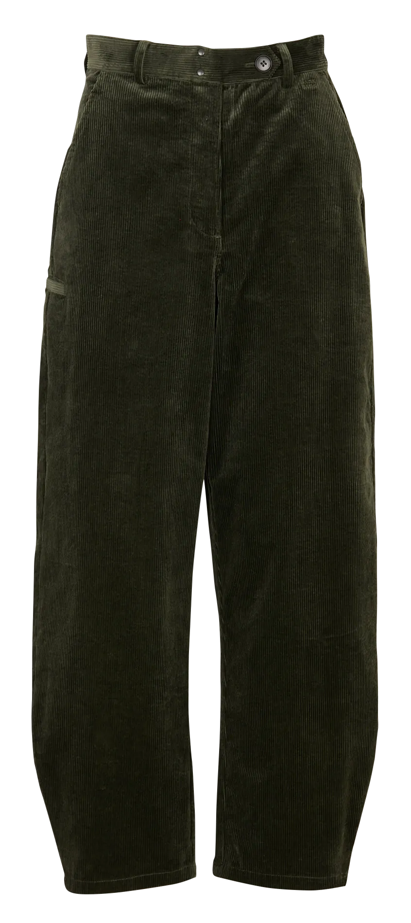 Pantalon droit en coton mélangé Vert TILTO