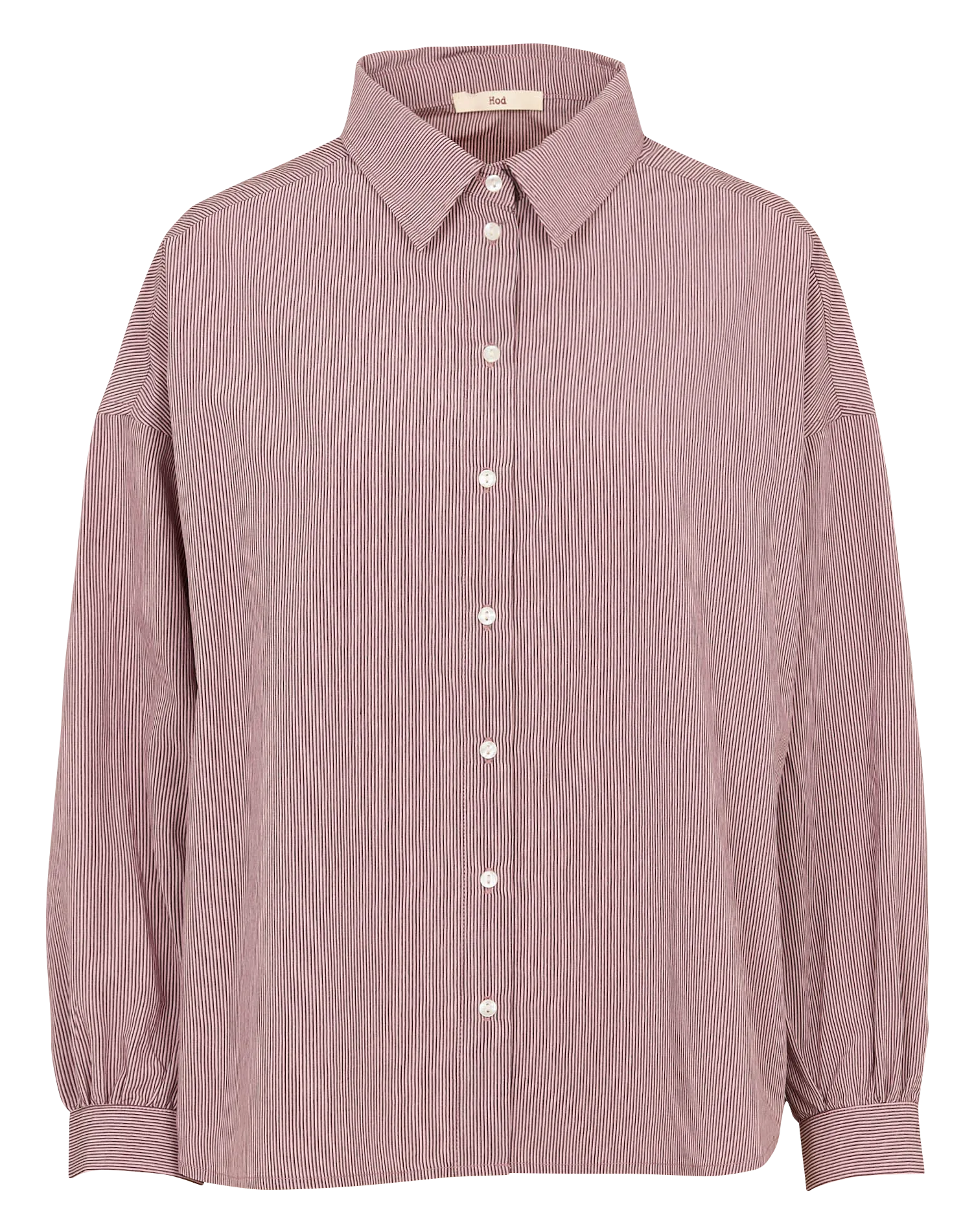 Chemise ample col classique rayée Rouge KELILA